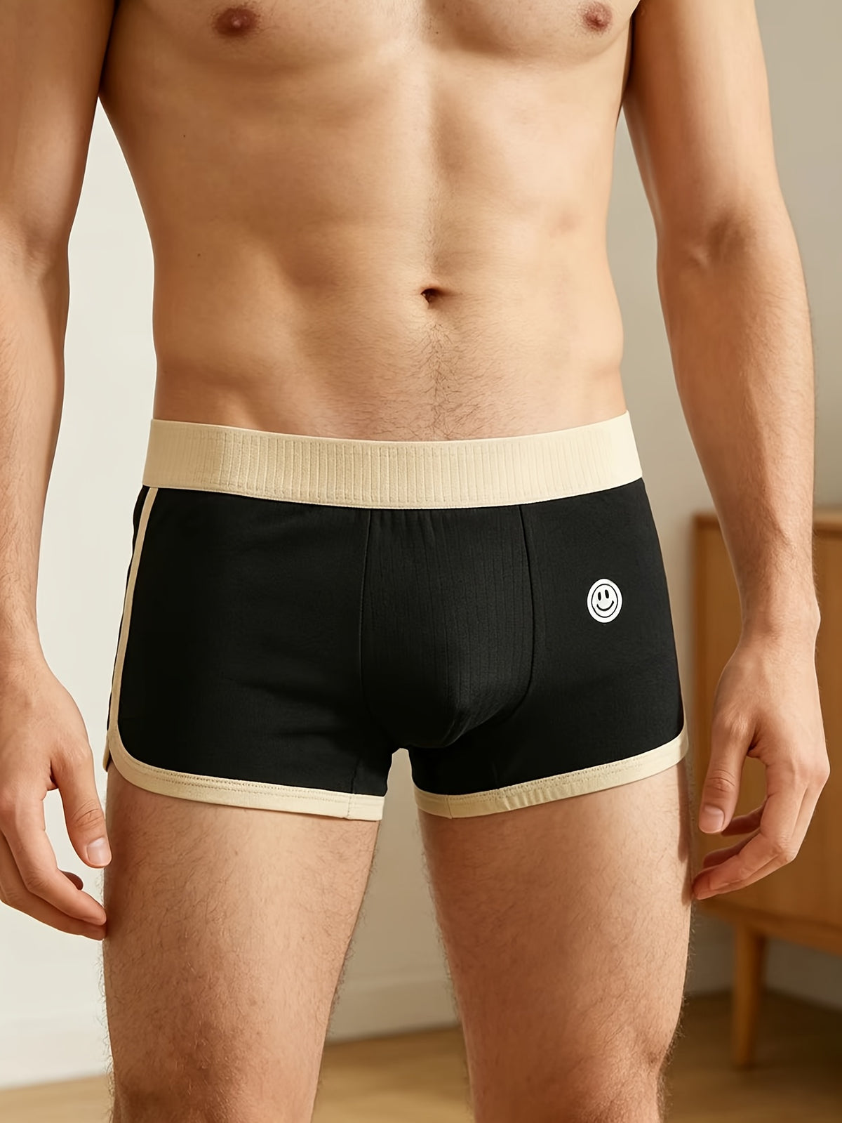 Boxer large respirant coton homme — lot de 3, uni — vue 6