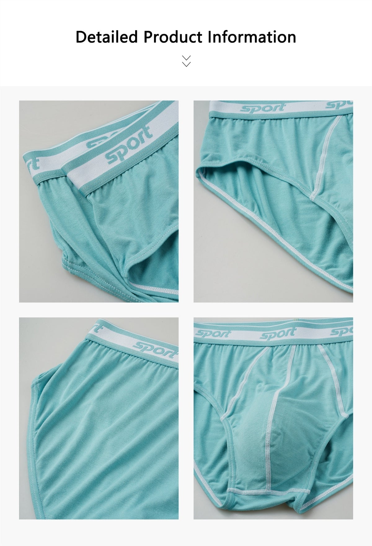 Slip respirant modal homme — lot de 4, uni, du S au XXL