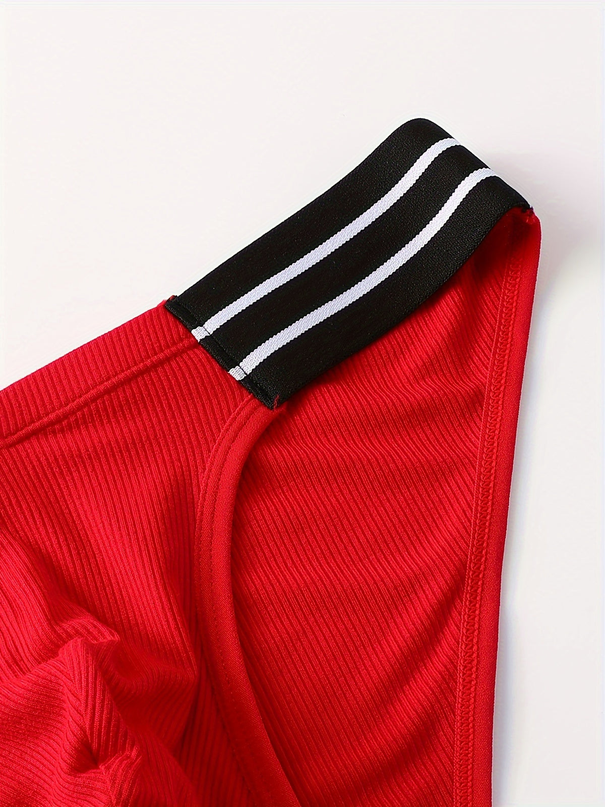 Slip sans couture respirant bambou homme — lot de 5, noir + blanc + gris foncé + rouge + gris charbon