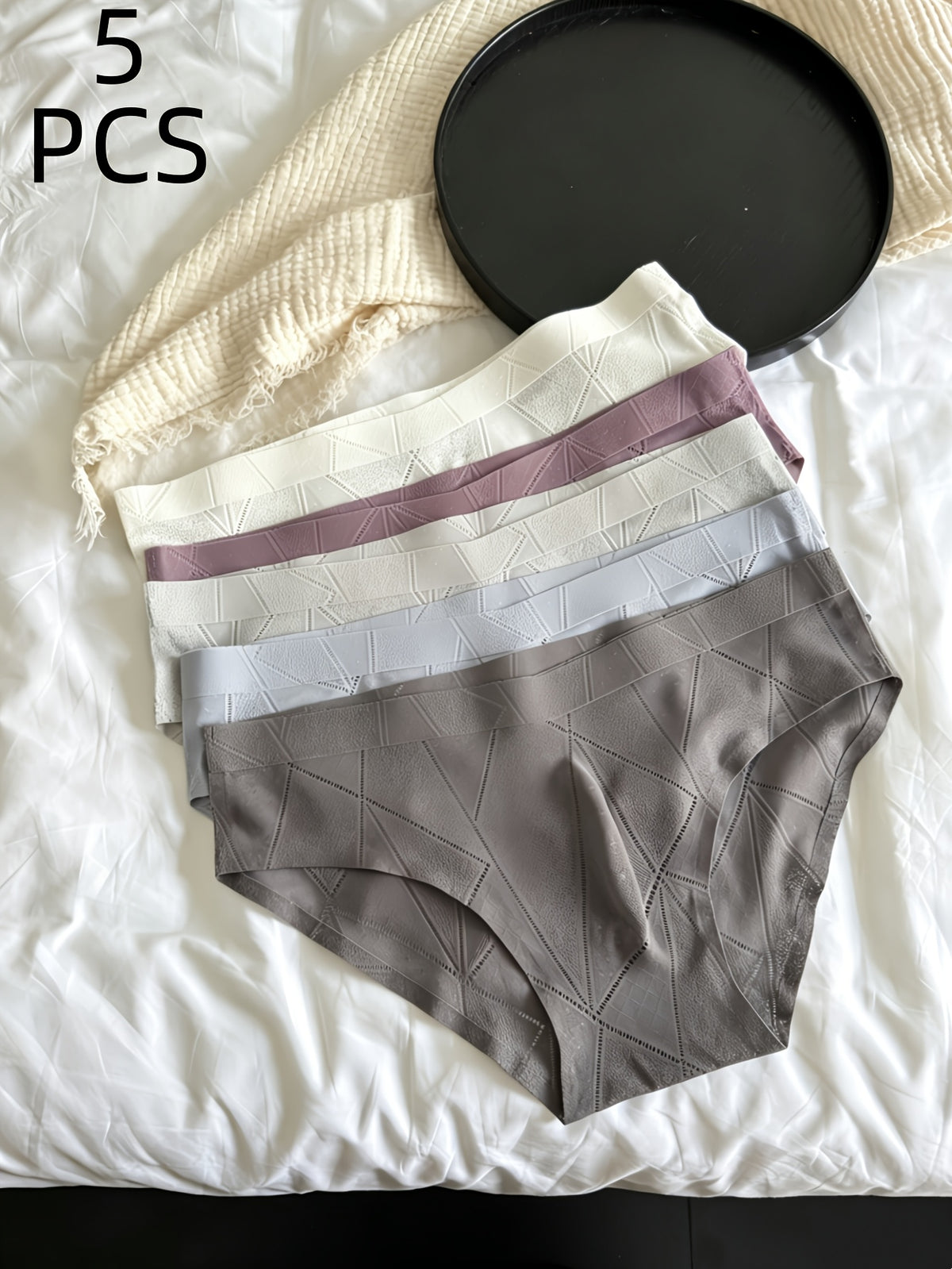 Slip sans couture respirant microfibre homme — lot de 5, uni