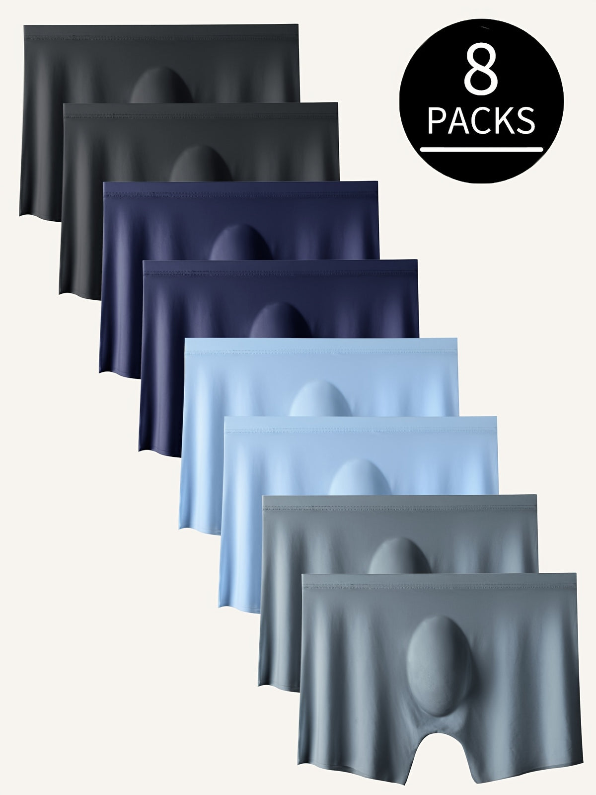 Boxer respirant microfibre homme — lot de 8