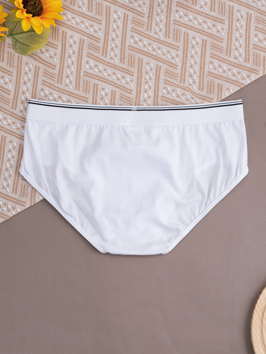 Slip rayé coton homme — lot de 10, 100 % coton, lavable en machine