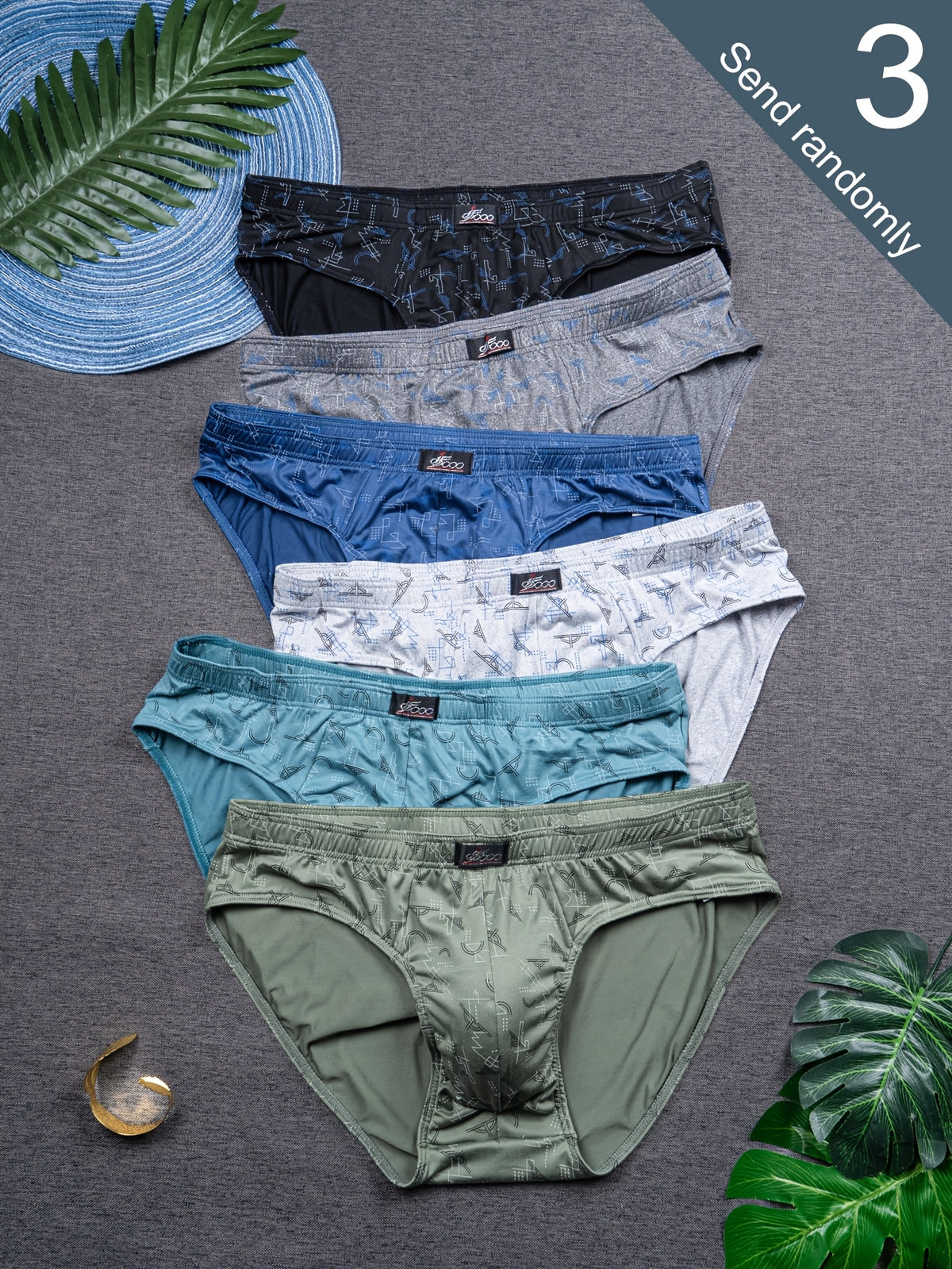 Slip de sport respirant microfibre homme — lot de 3