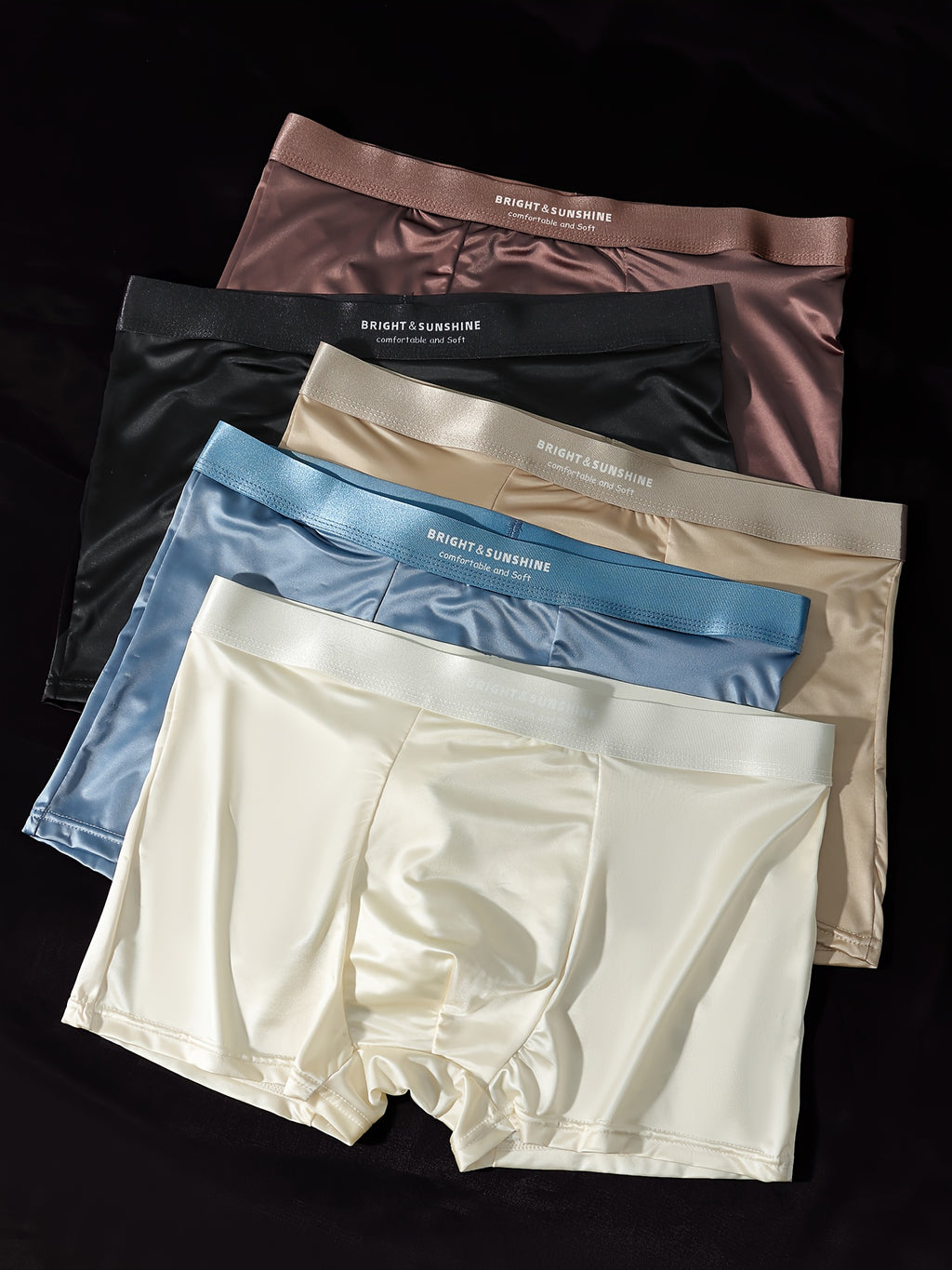 Boxer respirant microfibre homme — lot de 5, uni, du XS au XL