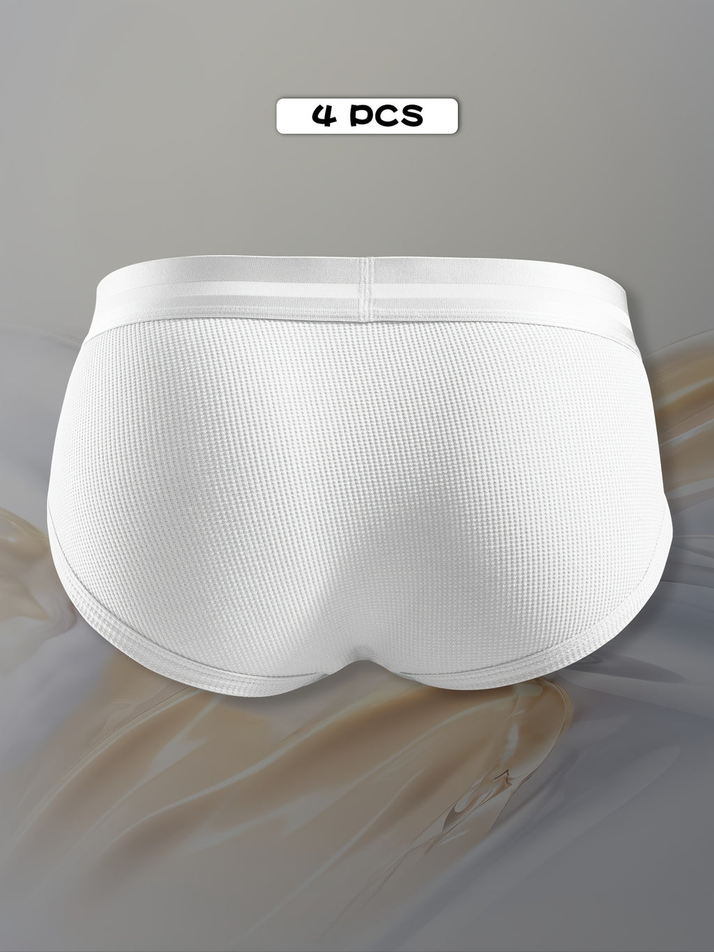 Slip respirant bambou homme — lot de 4, uni, assortiment A