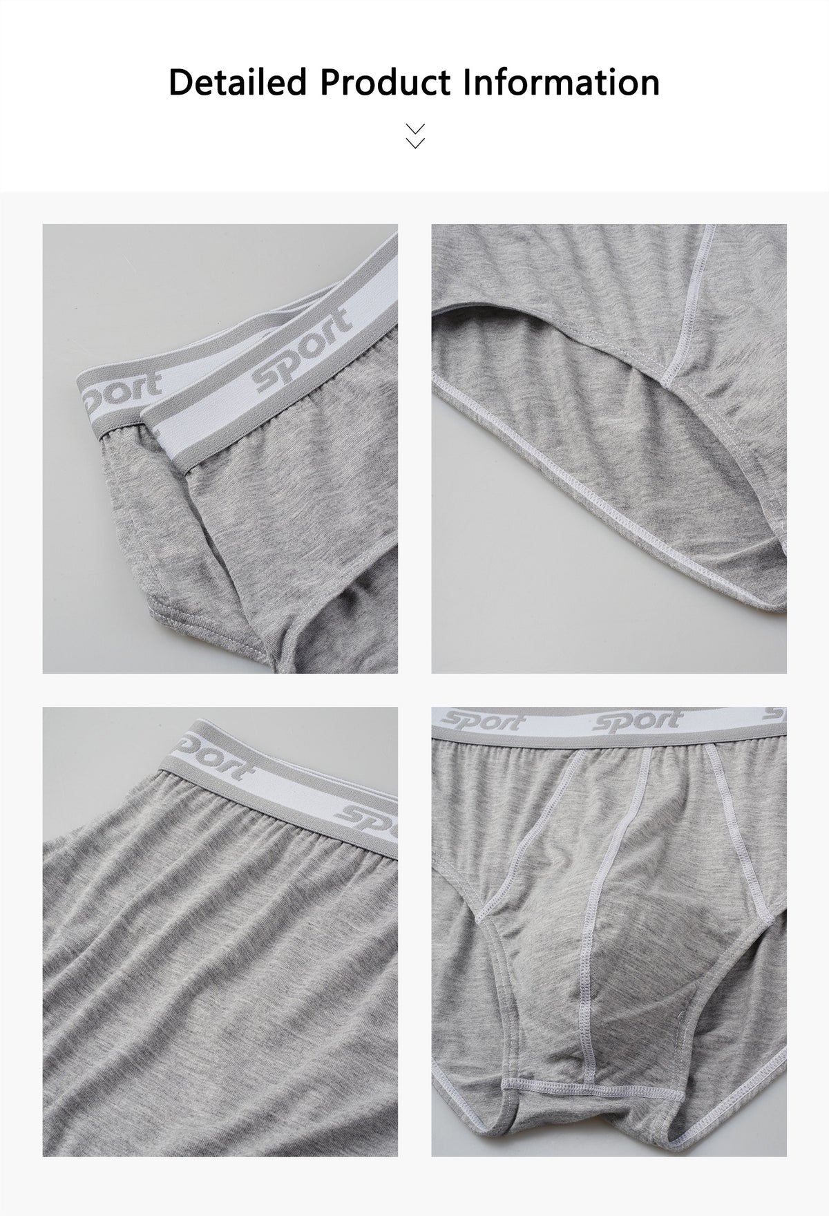Slip respirant modal homme — lot de 4, uni, du S au XXL