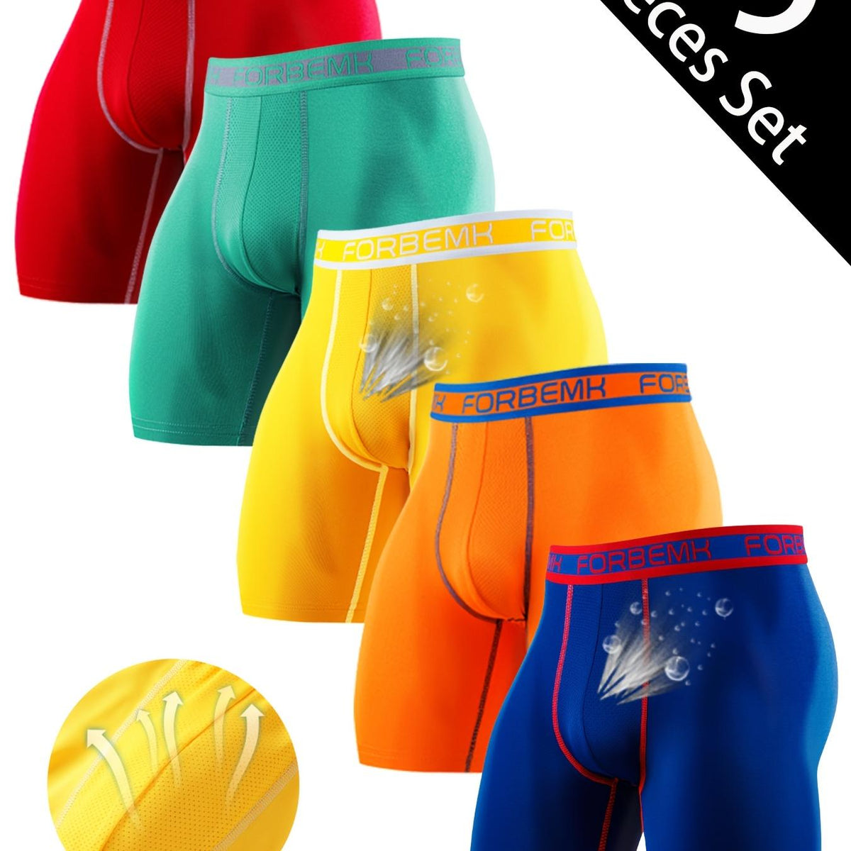 5pcs couleur mélangée D