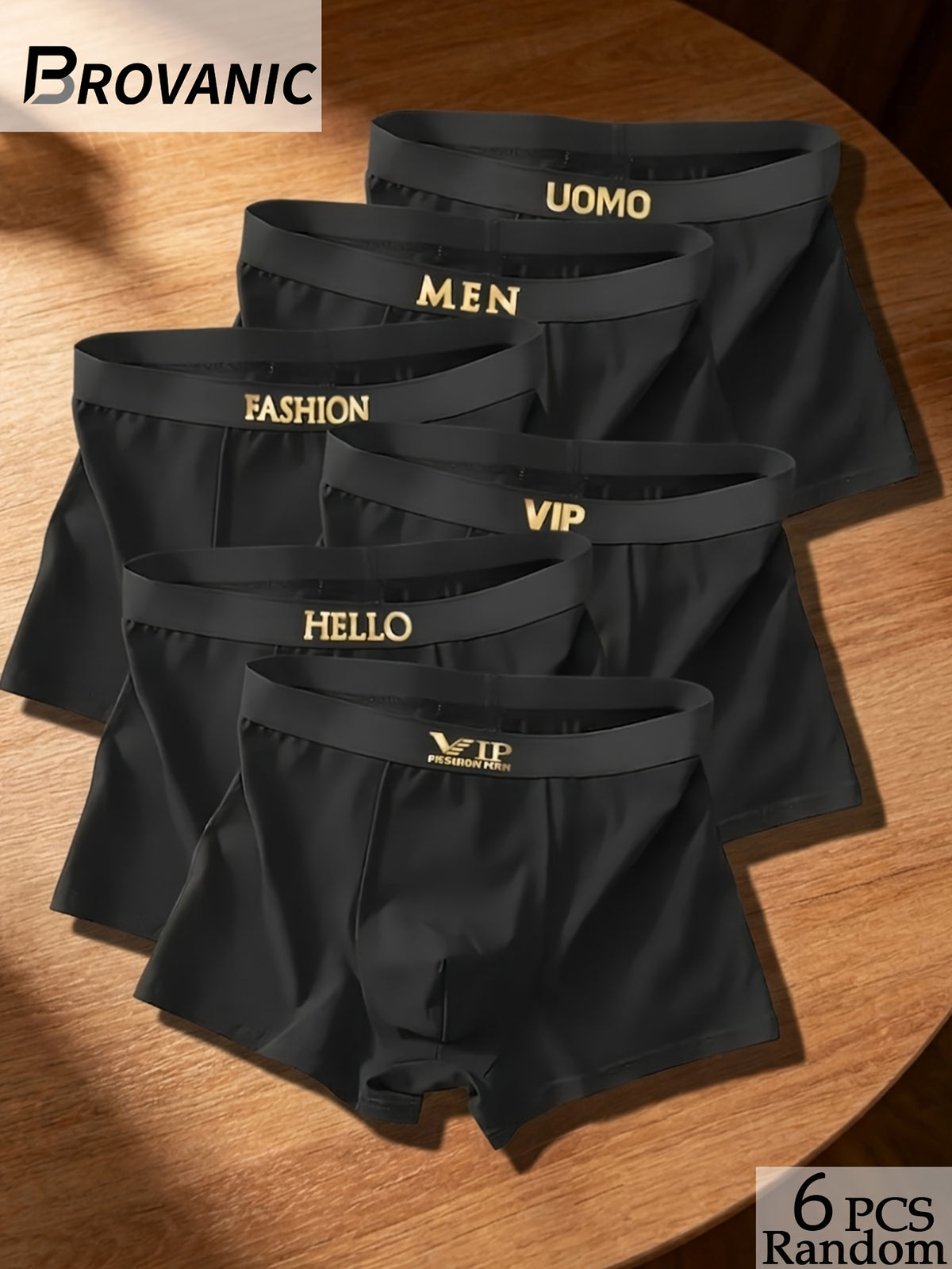 Boxer respirant microfibre homme — lot de 6, uni, du S au XXL