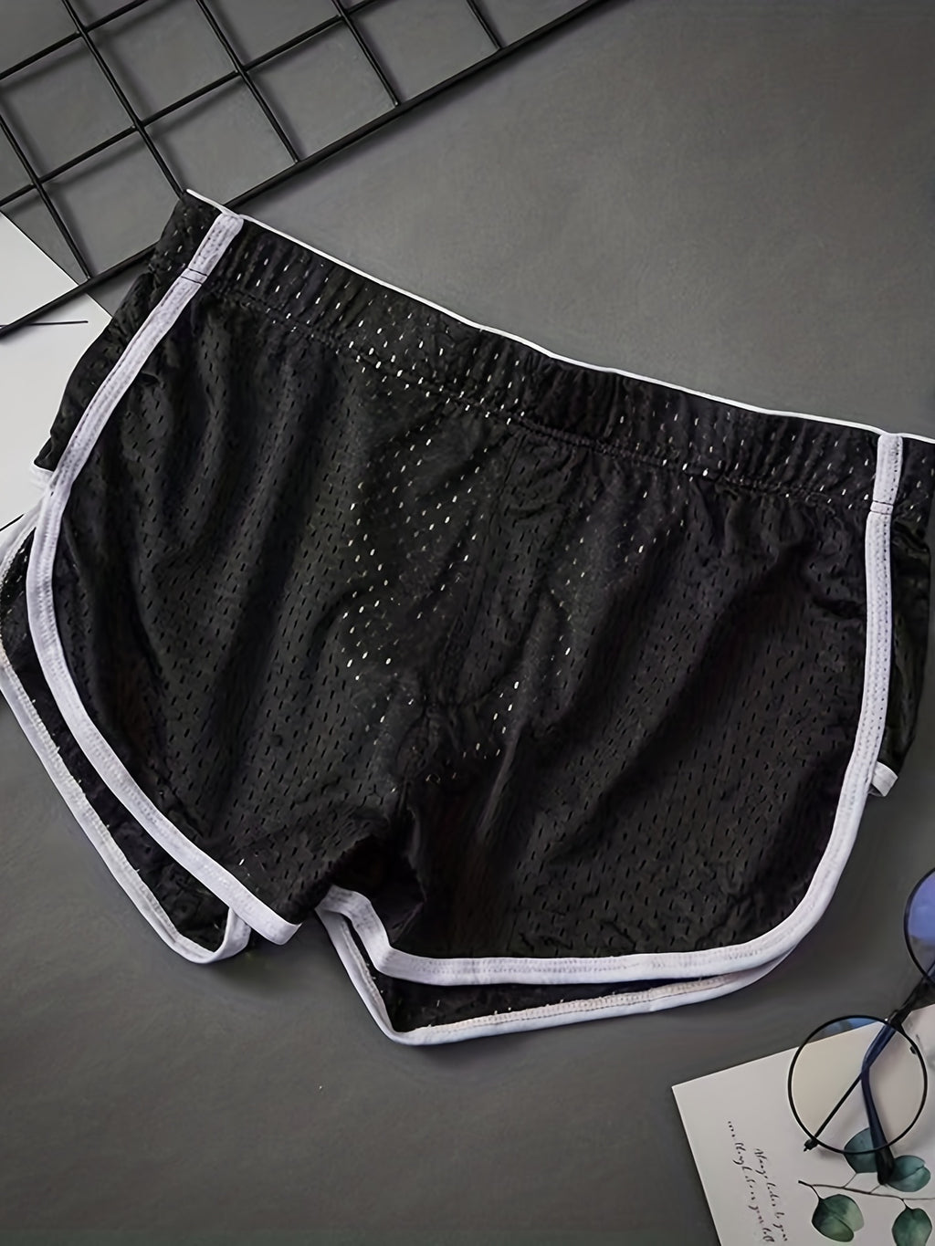 Boxer large respirant microfibre homme — lot de 2, uni