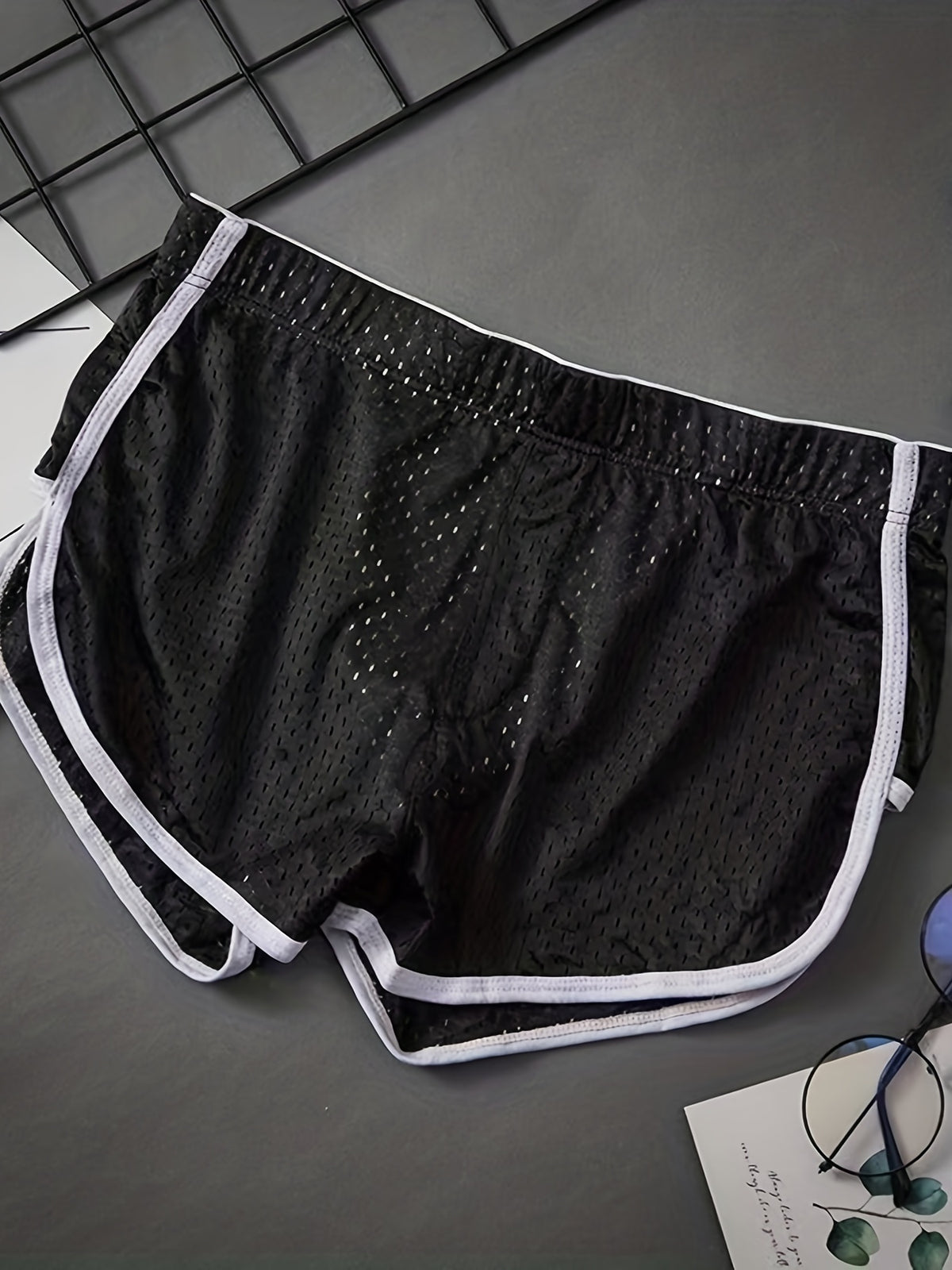 Boxer large respirant microfibre homme — lot de 2, uni