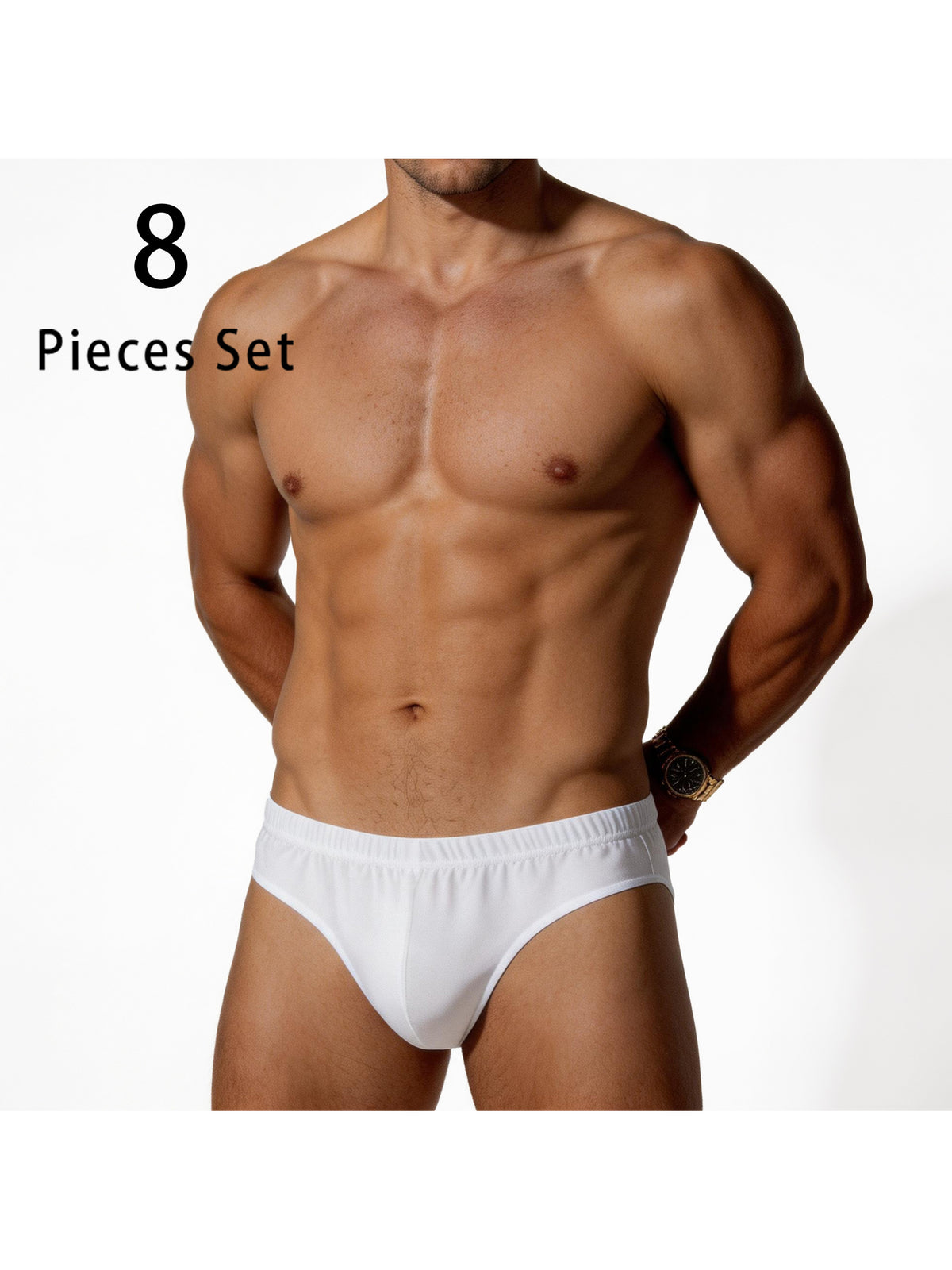 Boxer respirant d'intérieur microfibre homme — lot de 8, uni