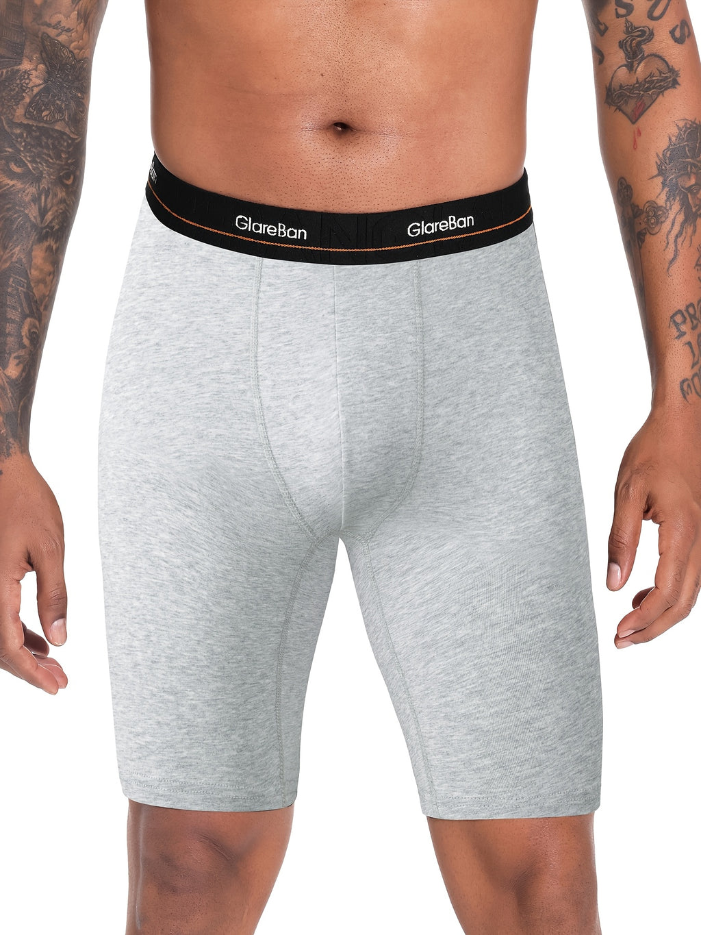Boxer long coton homme — lot de 8, uni