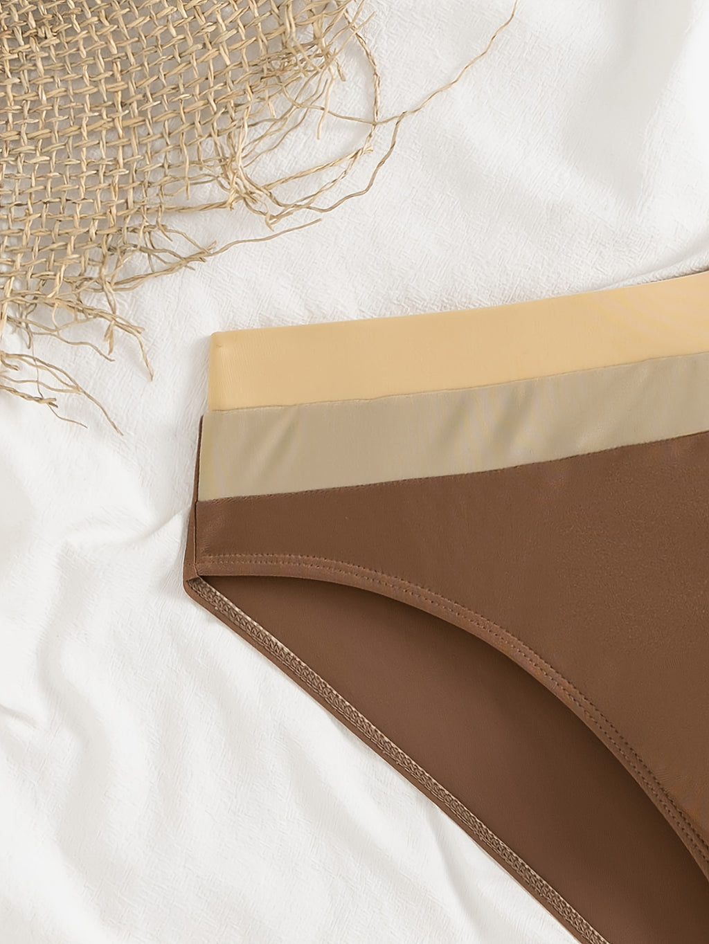 Slip microfibre homme, brun rougeâtre