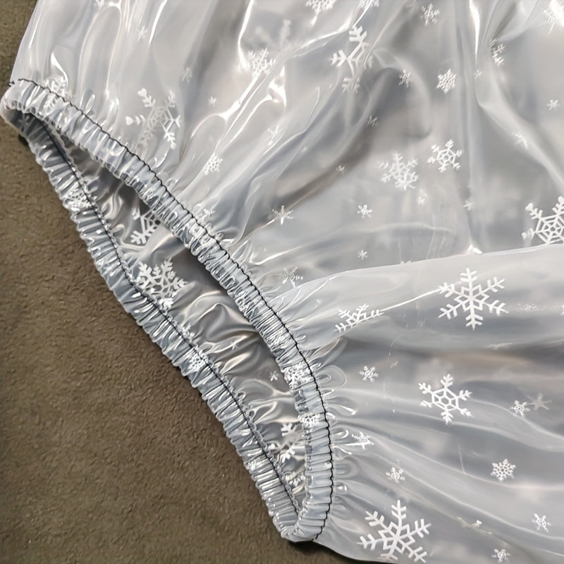 Boxer homme, flocon de neige blanc