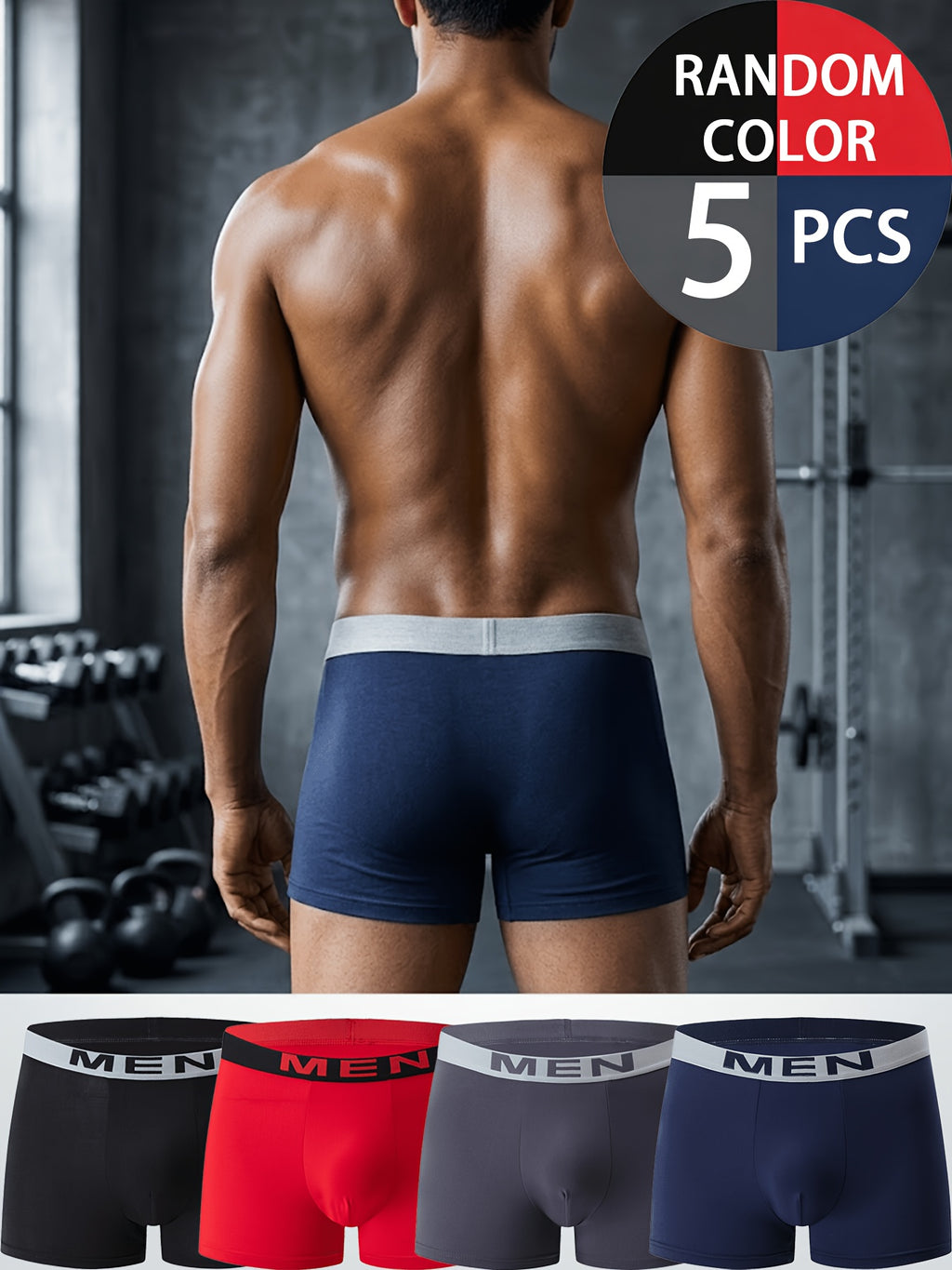 Slip séchage rapide respirant microfibre homme — lot de 5, uni