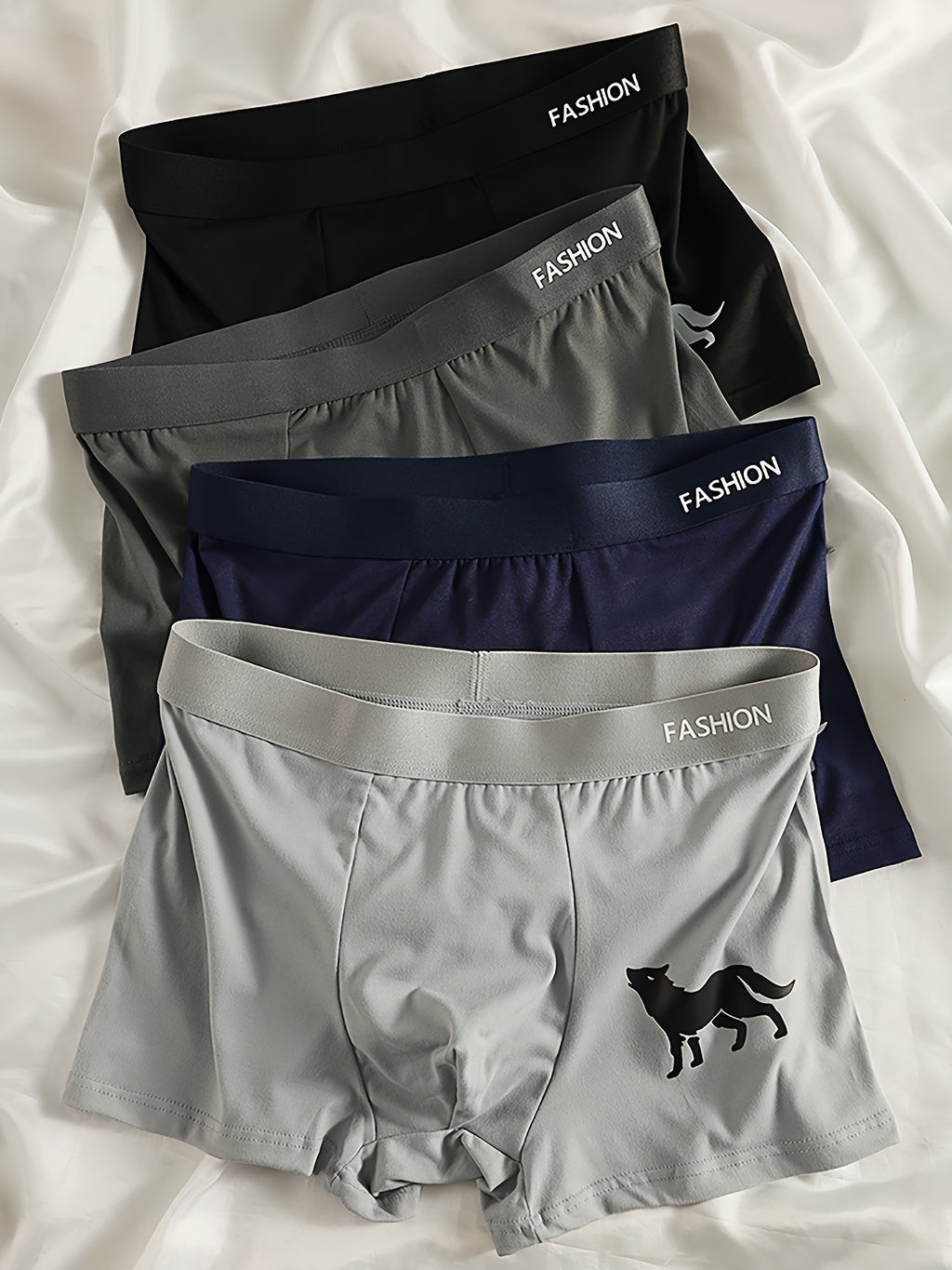 Boxer moulant de sport microfibre homme — lot de 4