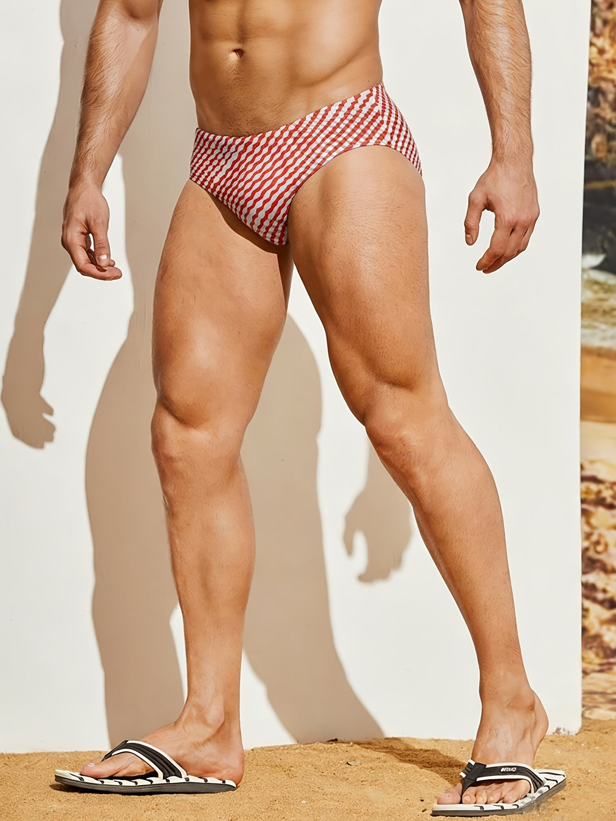 Slip séchage rapide microfibre homme, mandarine
