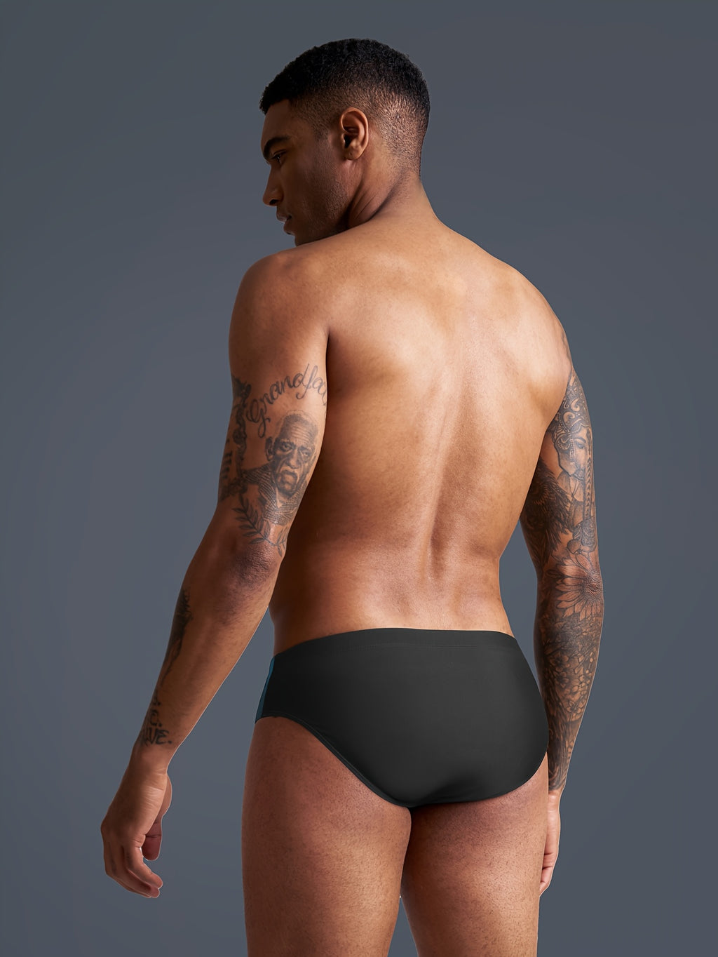 Slip microfibre homme, noir