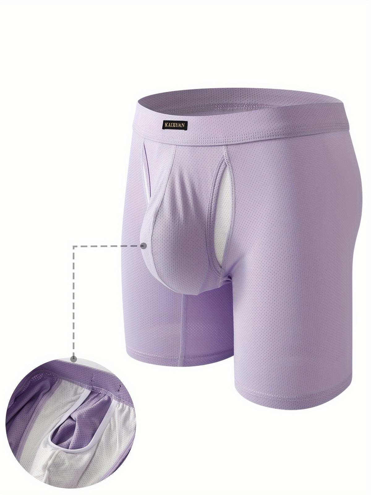Boxer long de sport microfibre homme