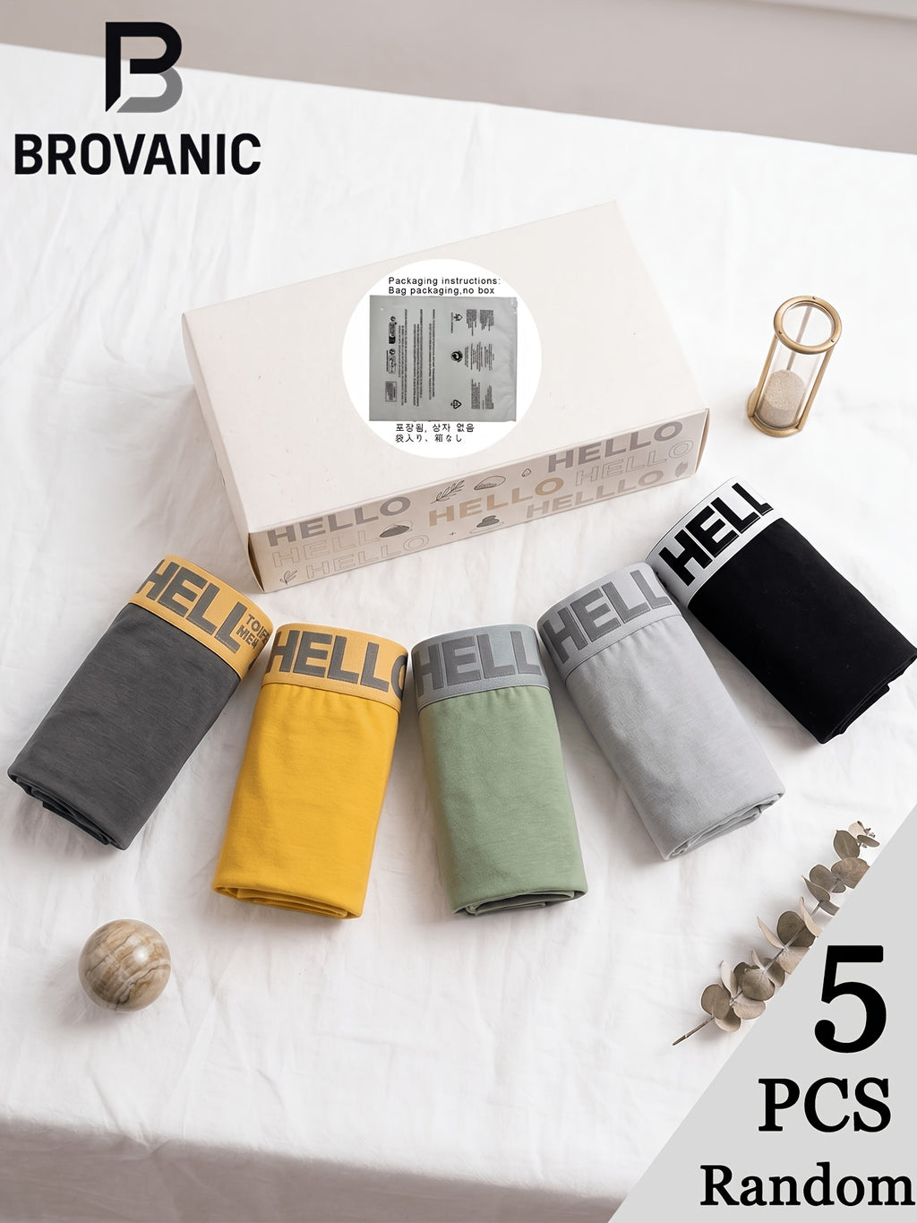 Boxer de sport respirant microfibre homme — lot de 5, variétés assorties, variétés assorties, du XS au XXL