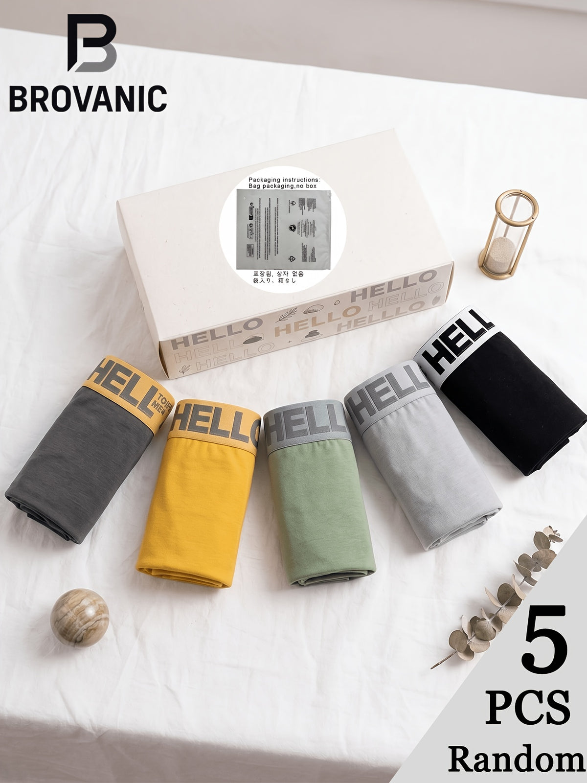 Boxer de sport respirant microfibre homme — lot de 5, variétés assorties, variétés assorties, du XS au XXL