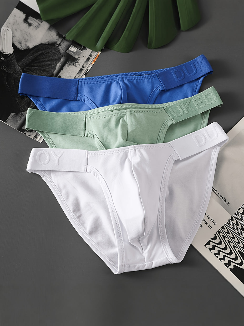 Slip coton homme — lot de 3, uni, du S au XL