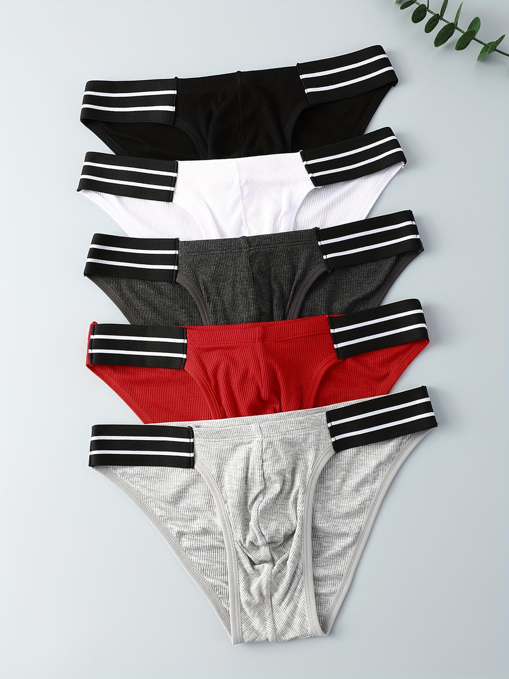 Slip bambou homme — lot de 5, 92 % viscose, peu extensible