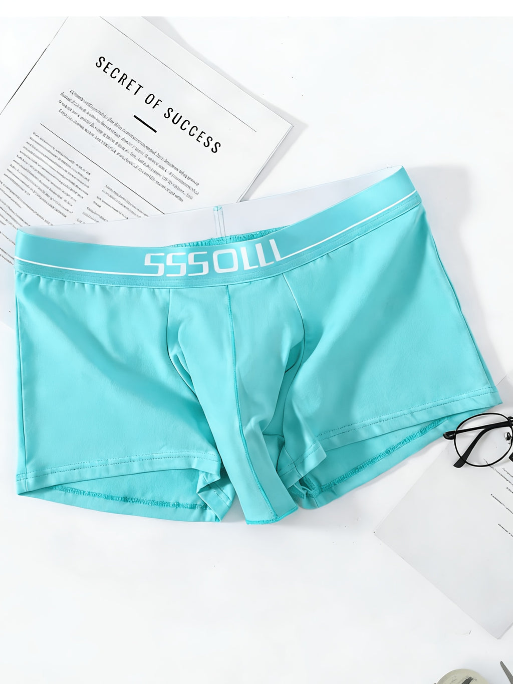 Boxer grande taille respirant coton homme — lot de 2, uni