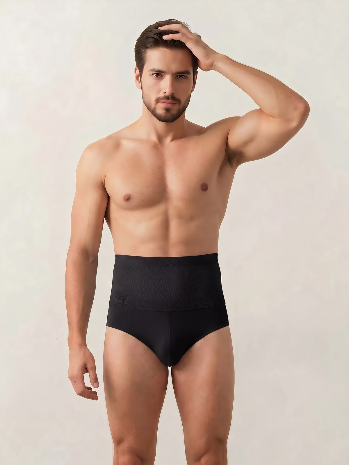 Slip taille haute respirant microfibre homme