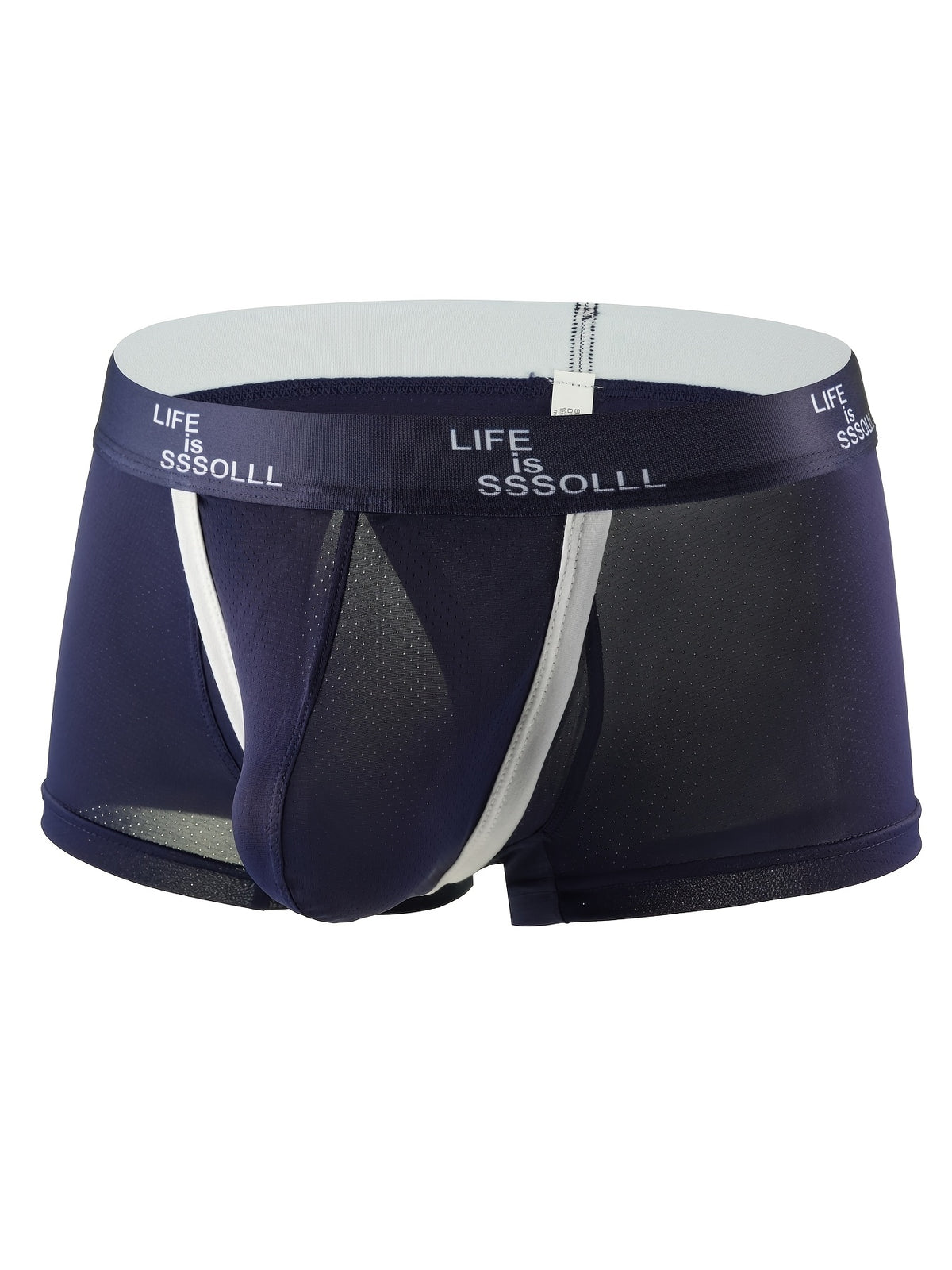 Boxer grande taille respirant microfibre homme — lot de 3, uni