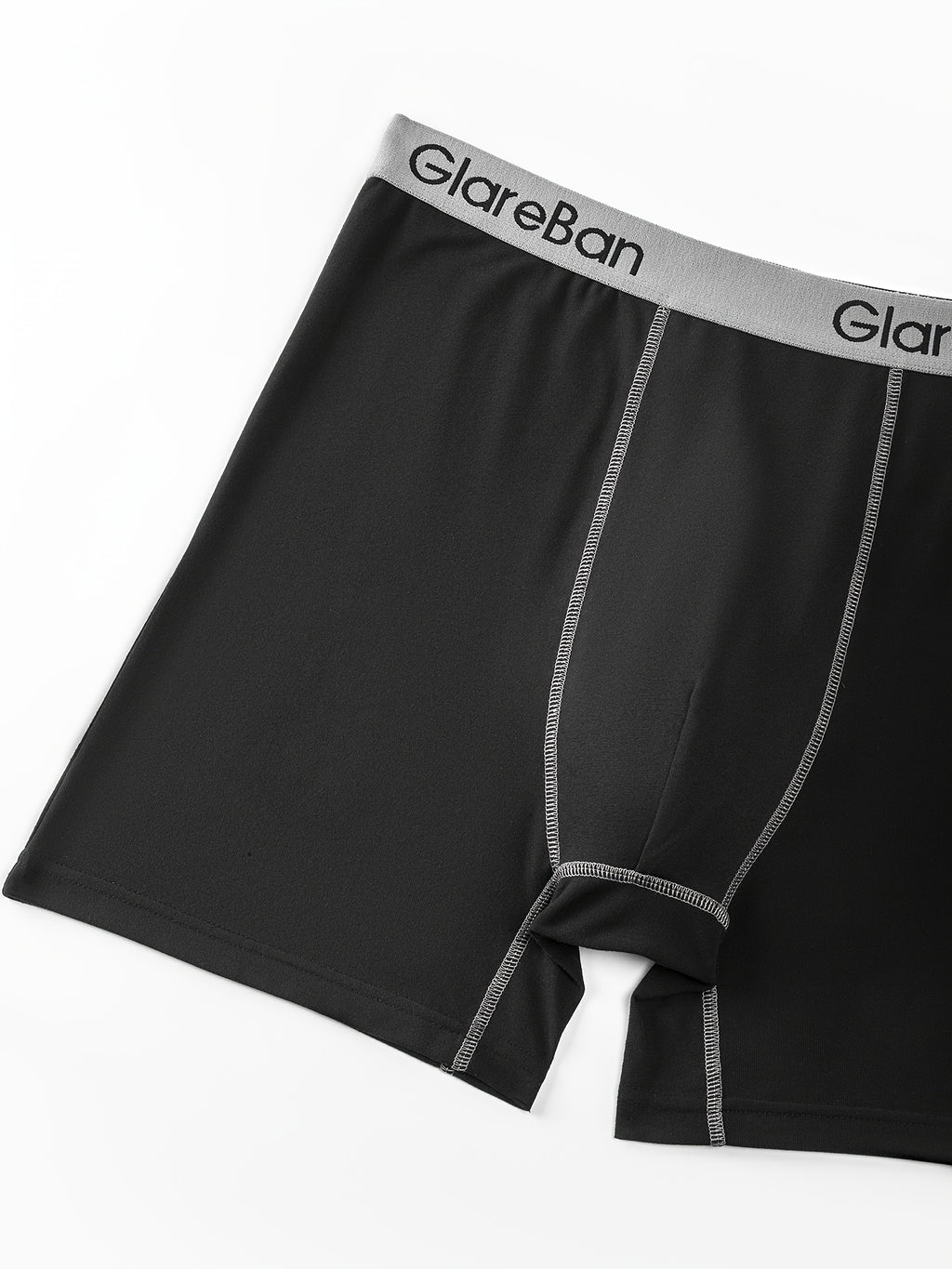 Boxer long microfibre homme — lot de 5, uni, assortiment E (modèle 2)