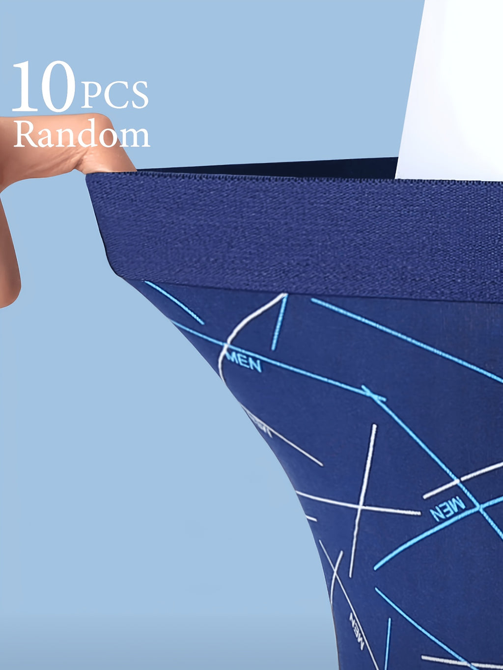 Boxer microfibre homme — lot de 10, imprimé, du XS au XL