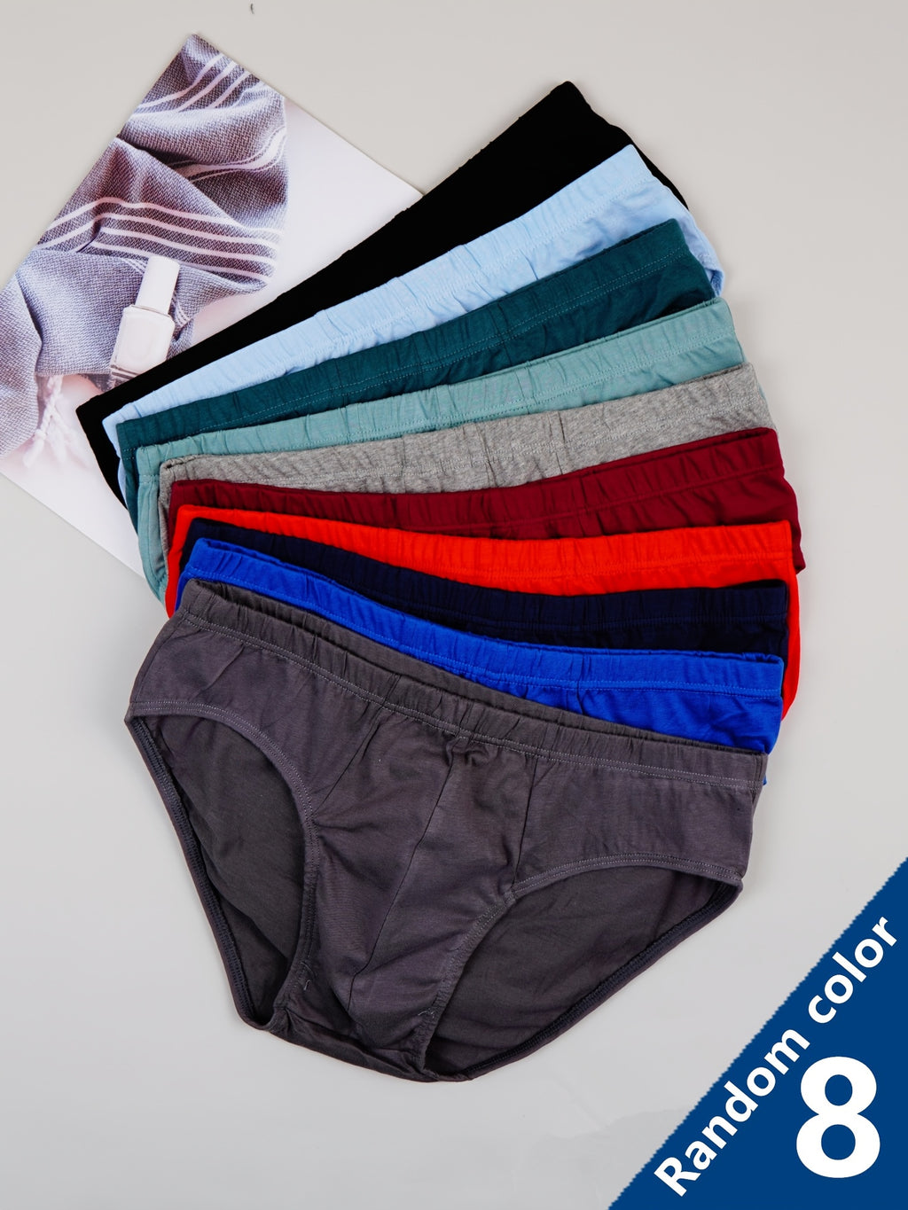 Boxer respirant microfibre homme — lot de 8, uni