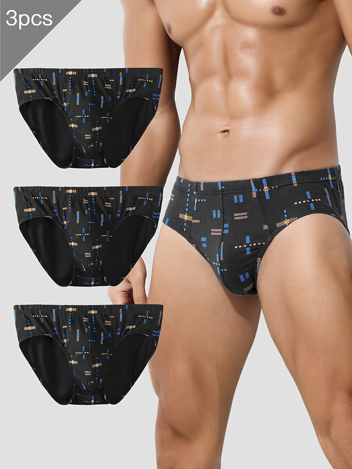 Slip de sport respirant microfibre homme — lot de 3, uni, du XS au XL