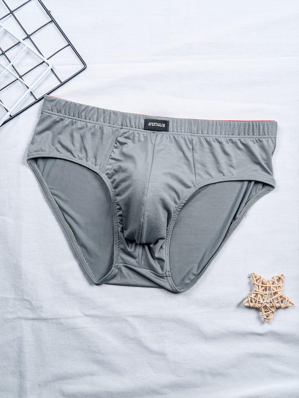 Slip respirant bambou homme — lot de 6, uni