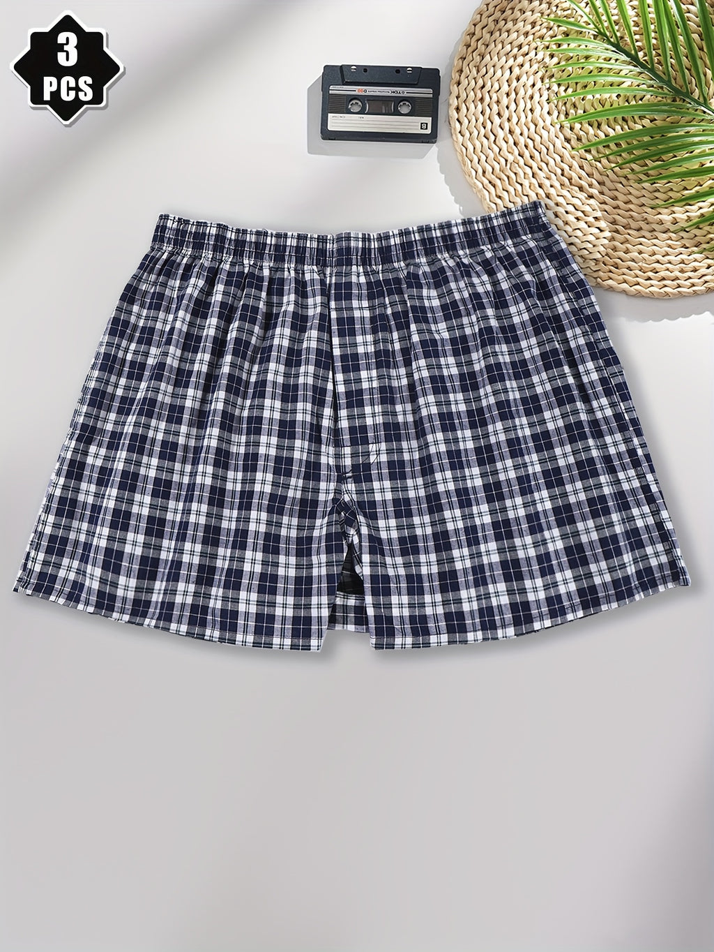 Boxer large de sport coton homme — lot de 3