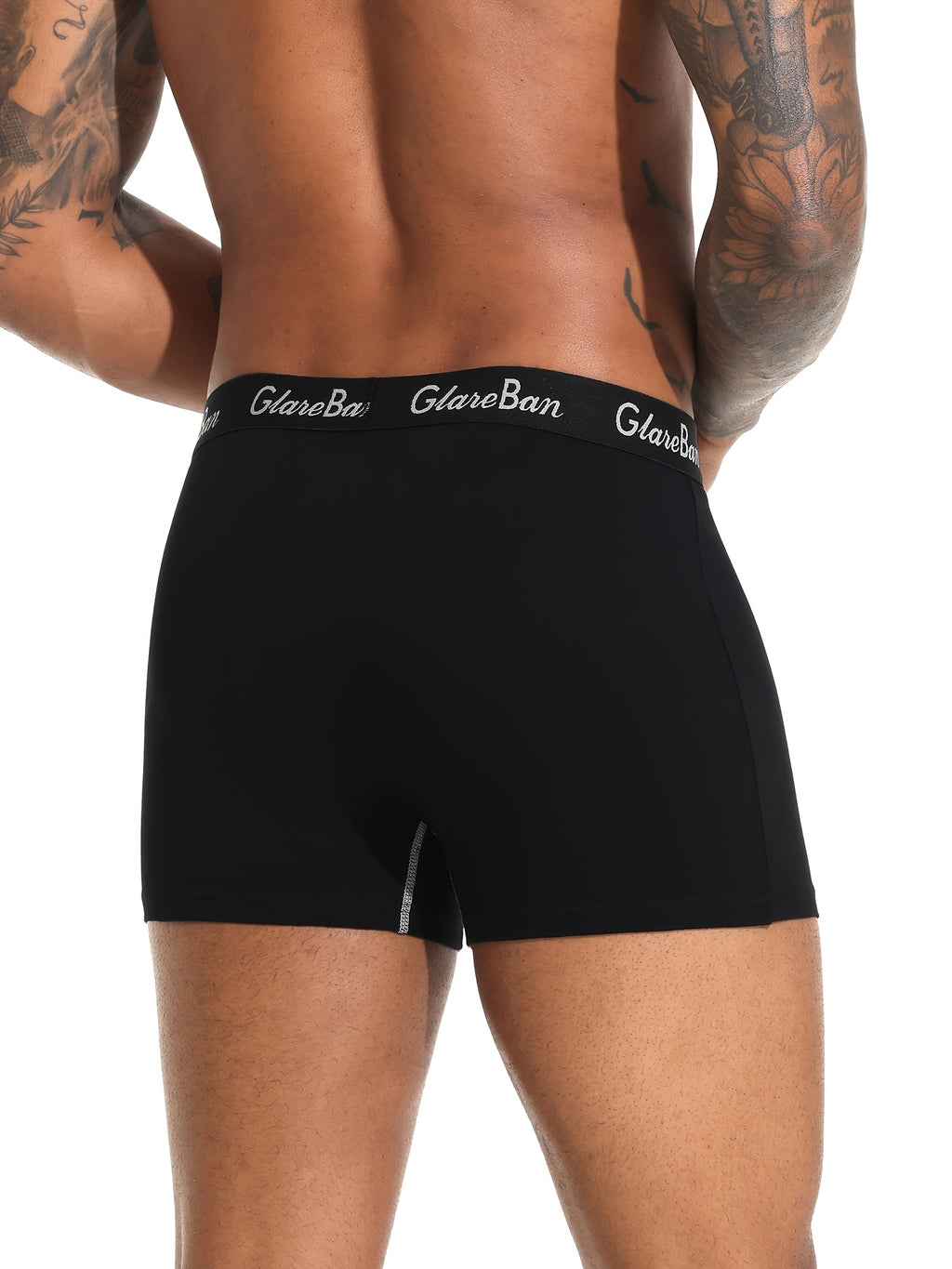 Boxer de sport coton homme — lot de 5, uni, assortiment E (modèle 4)