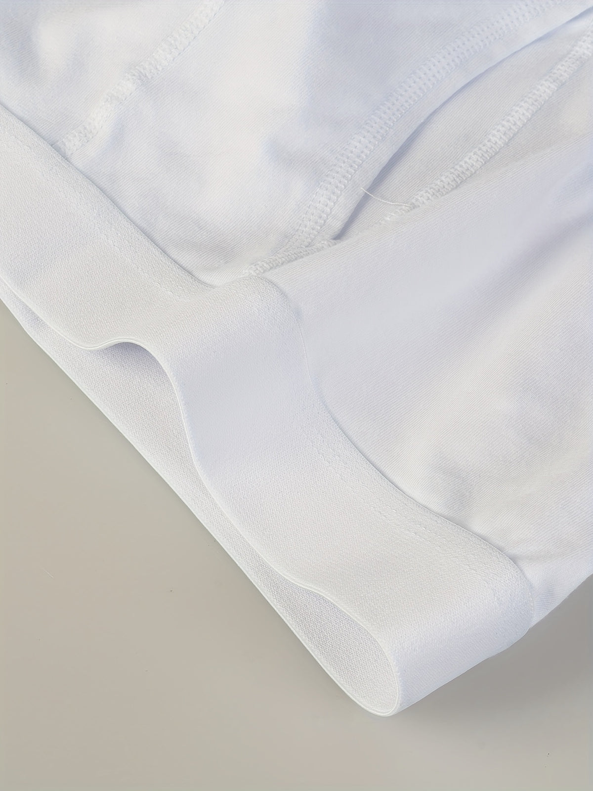 Boxer long extensible coton homme — lot de 3, uni — vue 3