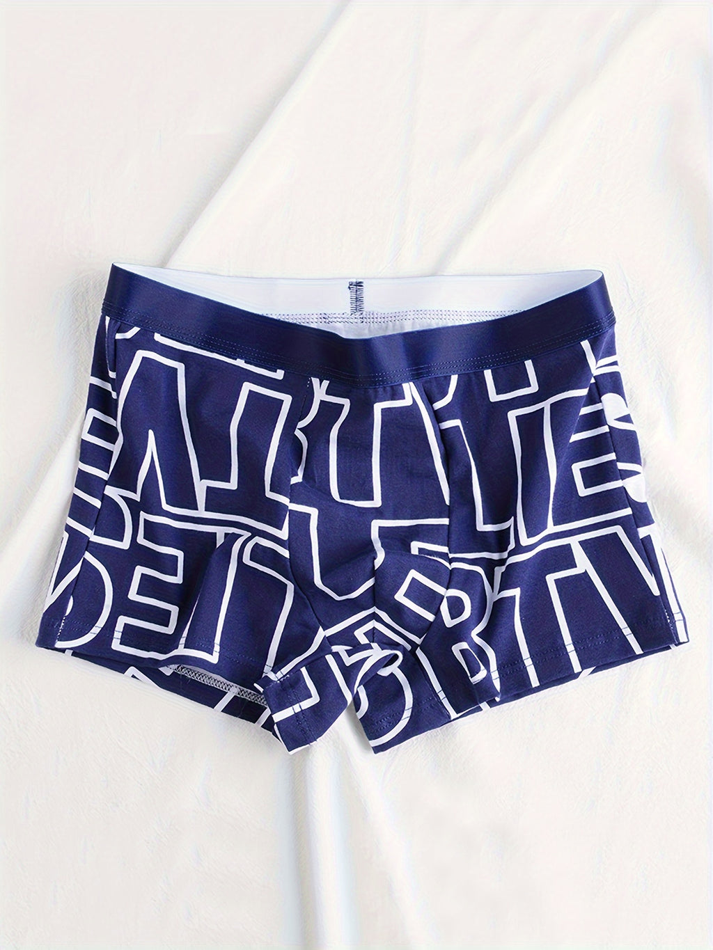 Boxer respirant coton homme — lot de 3, géométrique, assortiment A