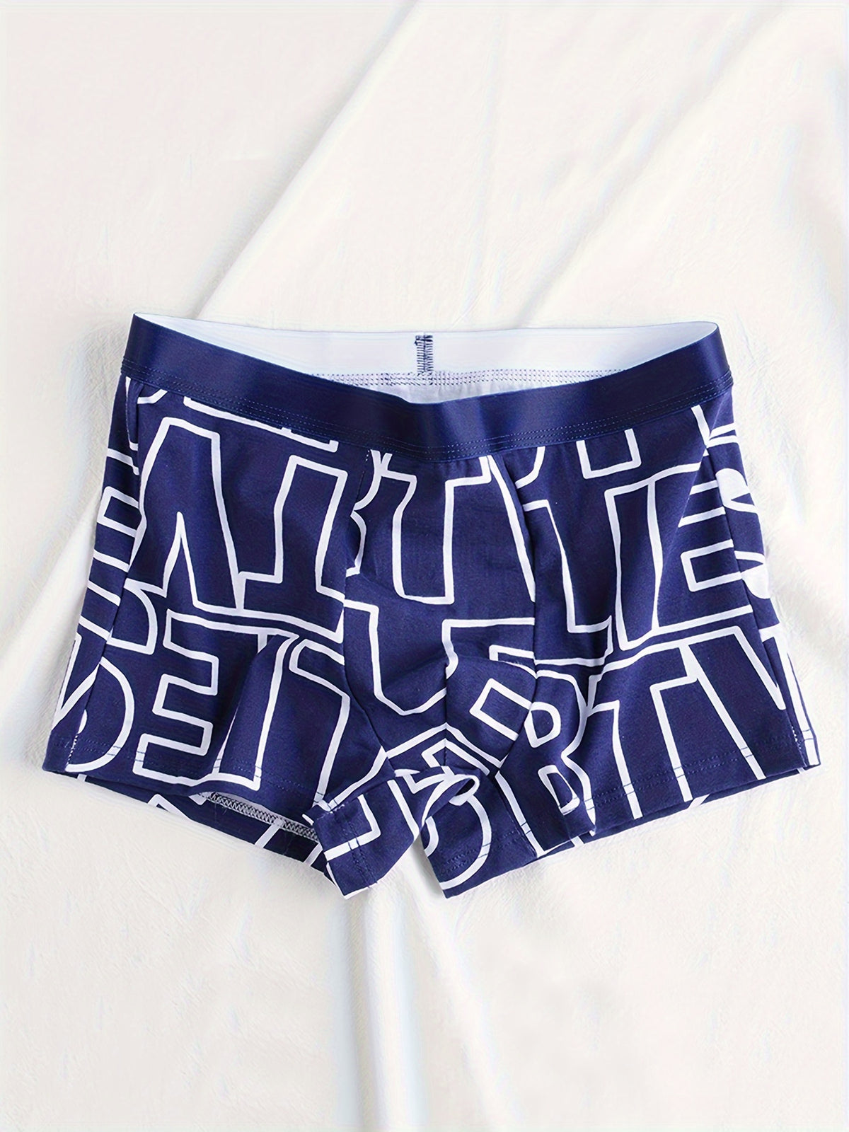 Boxer respirant coton homme — lot de 3, géométrique, assortiment A