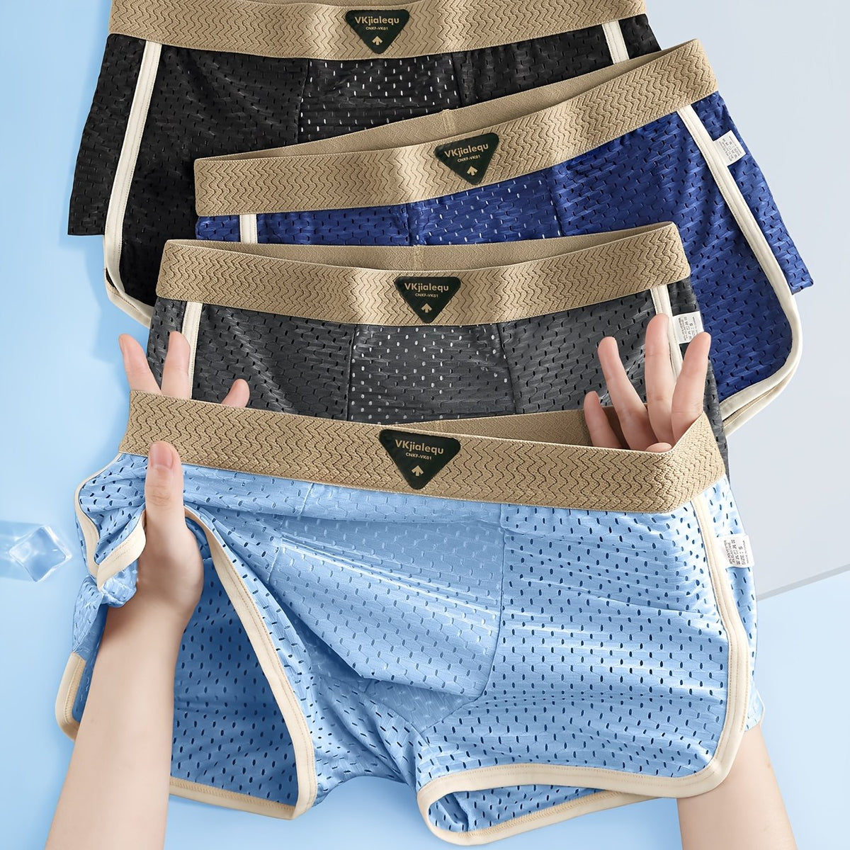Lot de 4 - Noir + Gris Foncé + Bleu Foncé + Bleu Ciel