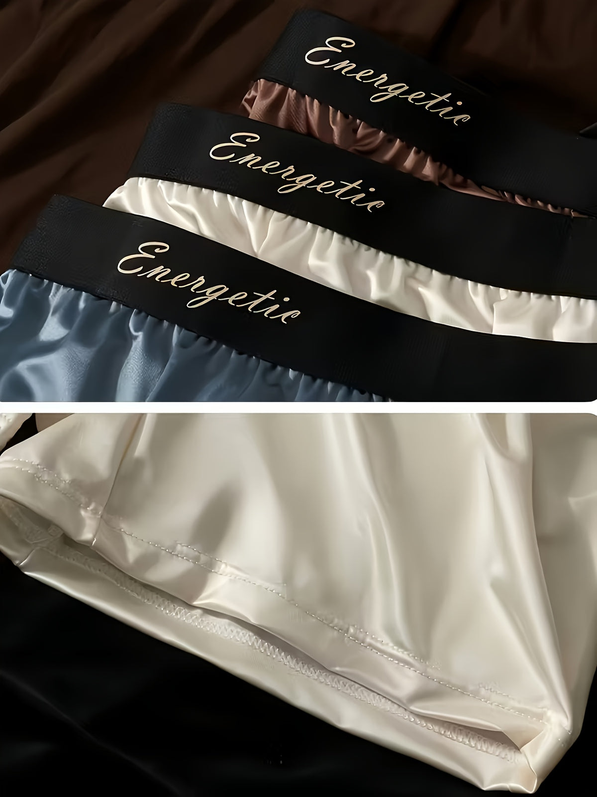 Boxer long d'intérieur soie homme, imprimé
