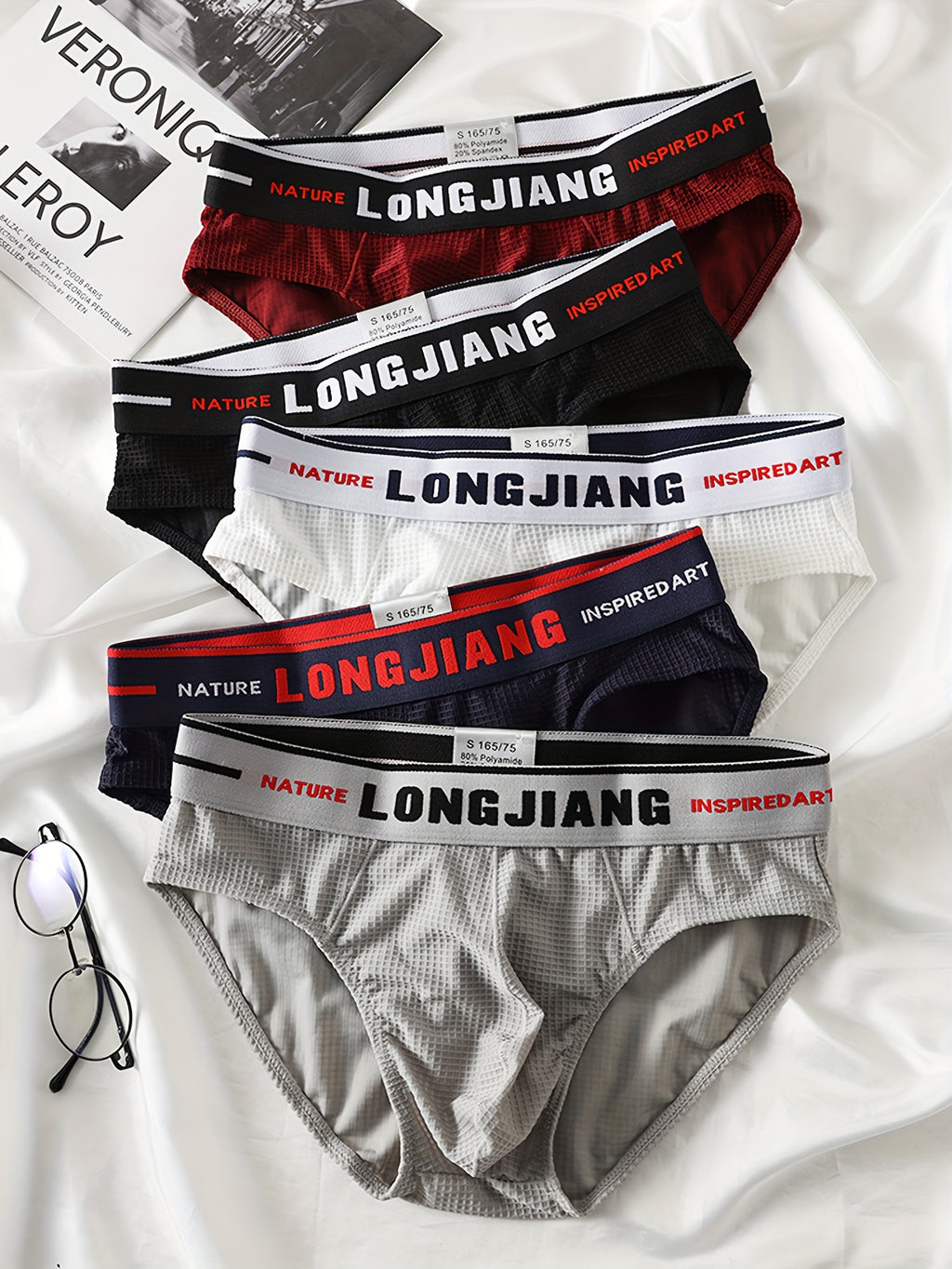 Slip respirant microfibre homme — lot de 5, uni, assortiment A