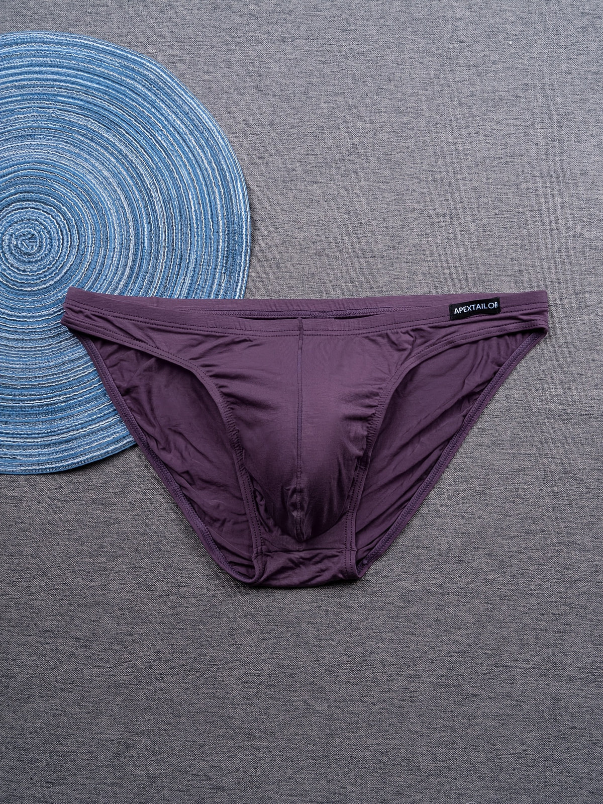 Slip moulant respirant bambou homme — lot de 6, uni