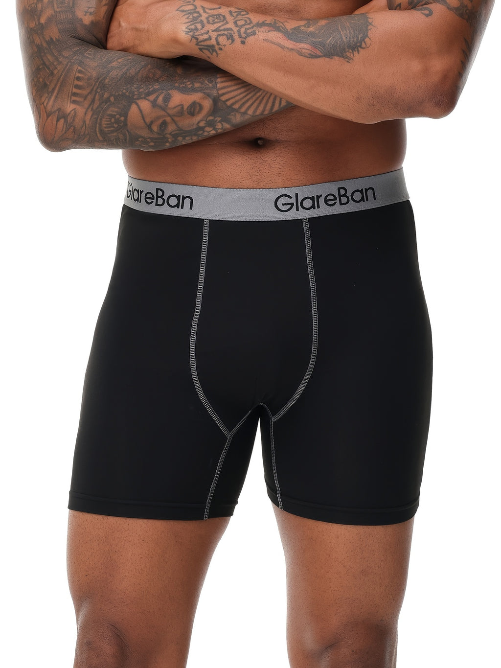 Boxer long microfibre homme — lot de 10, imprimé