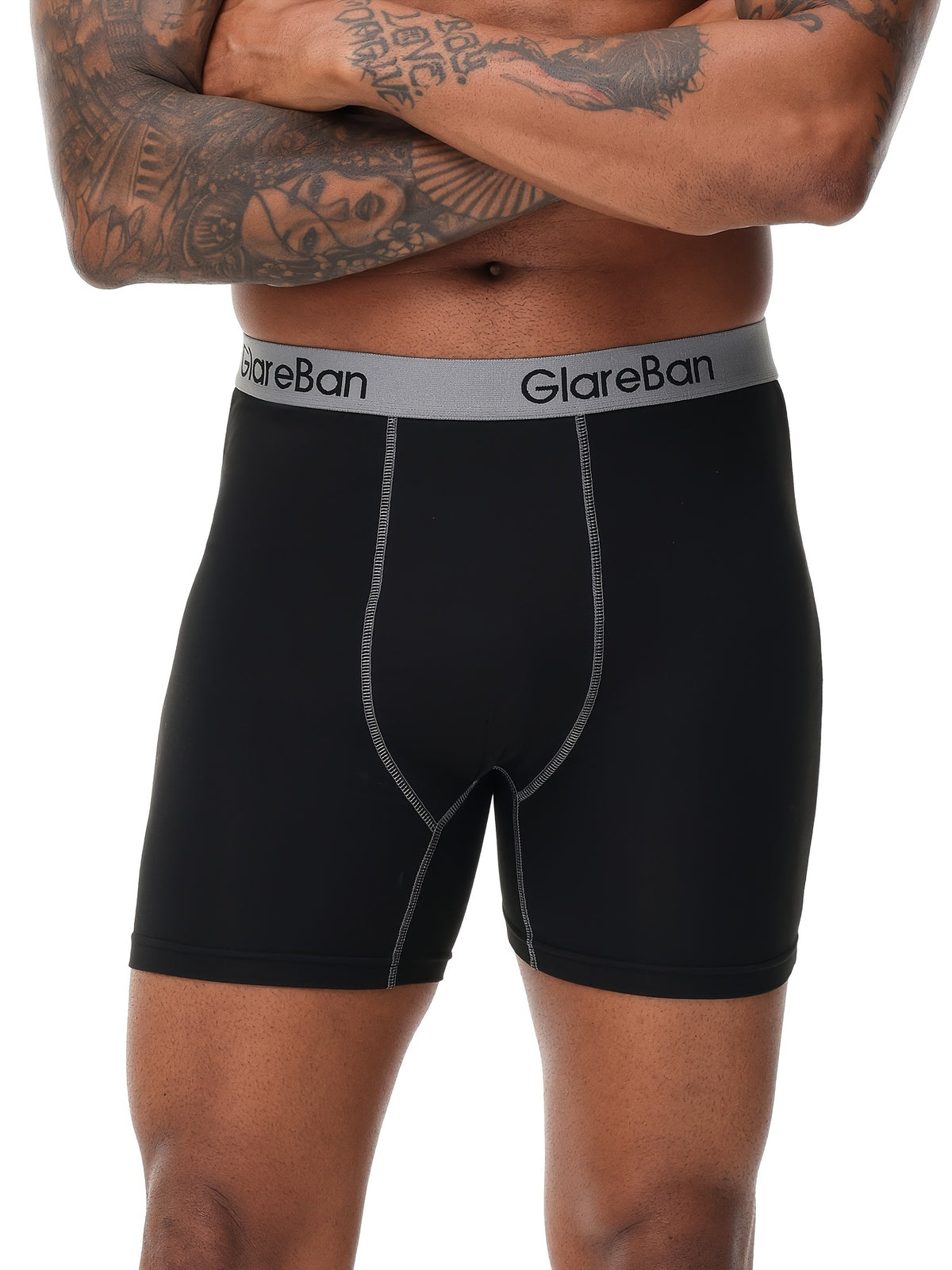 Boxer long microfibre homme — lot de 10, imprimé