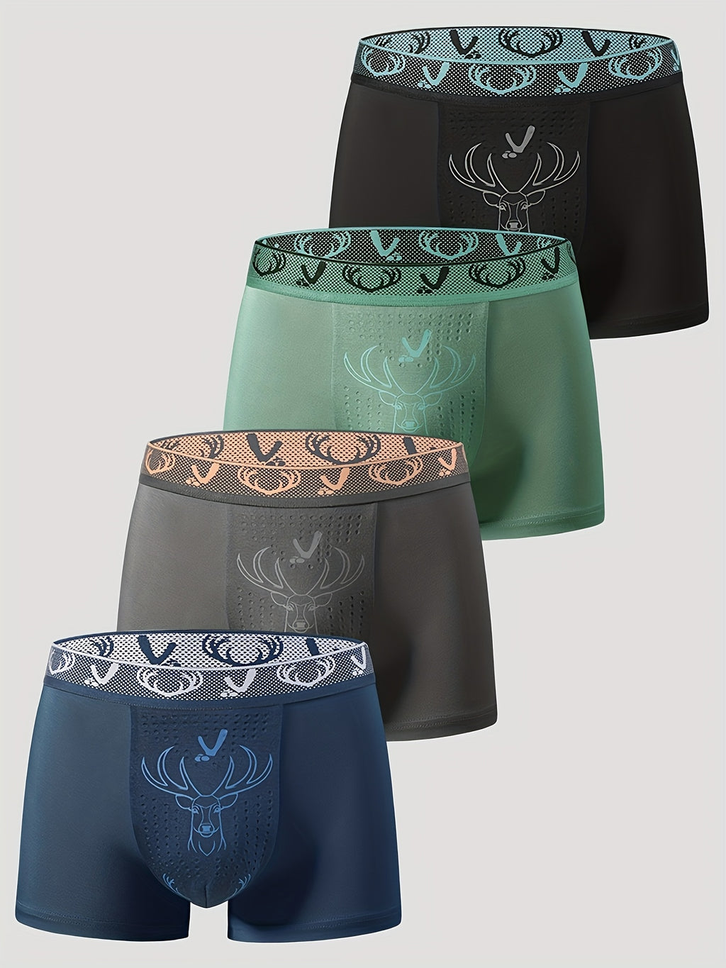 Boxer respirant bambou homme — lot de 4