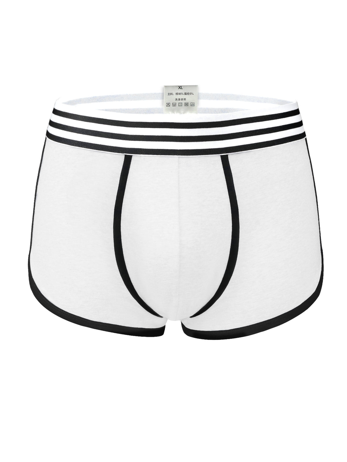Boxer large de sport coton homme — lot de 5, uni, assortiment S