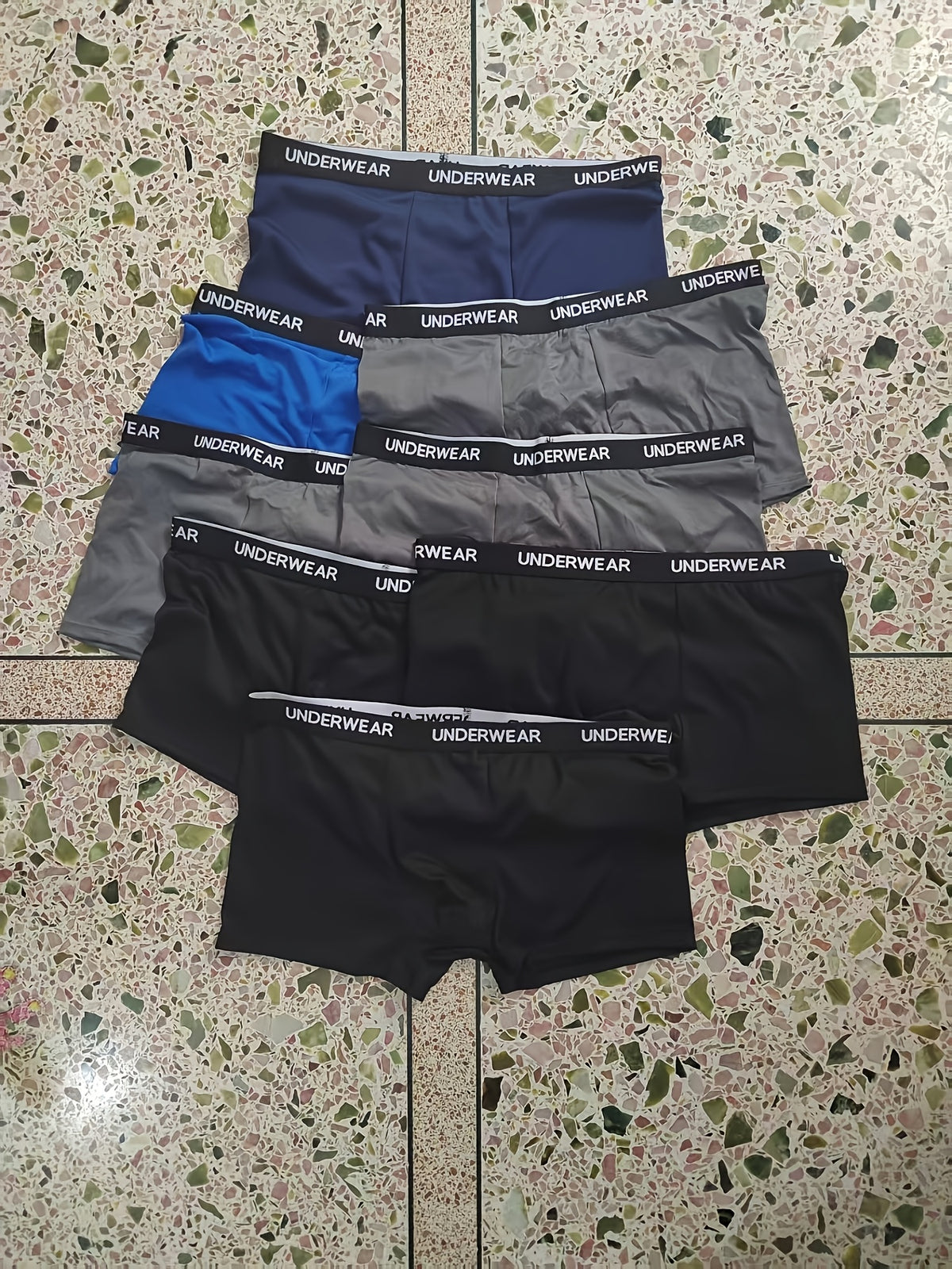 Boxer de sport séchage rapide microfibre homme — lot de 8, uni