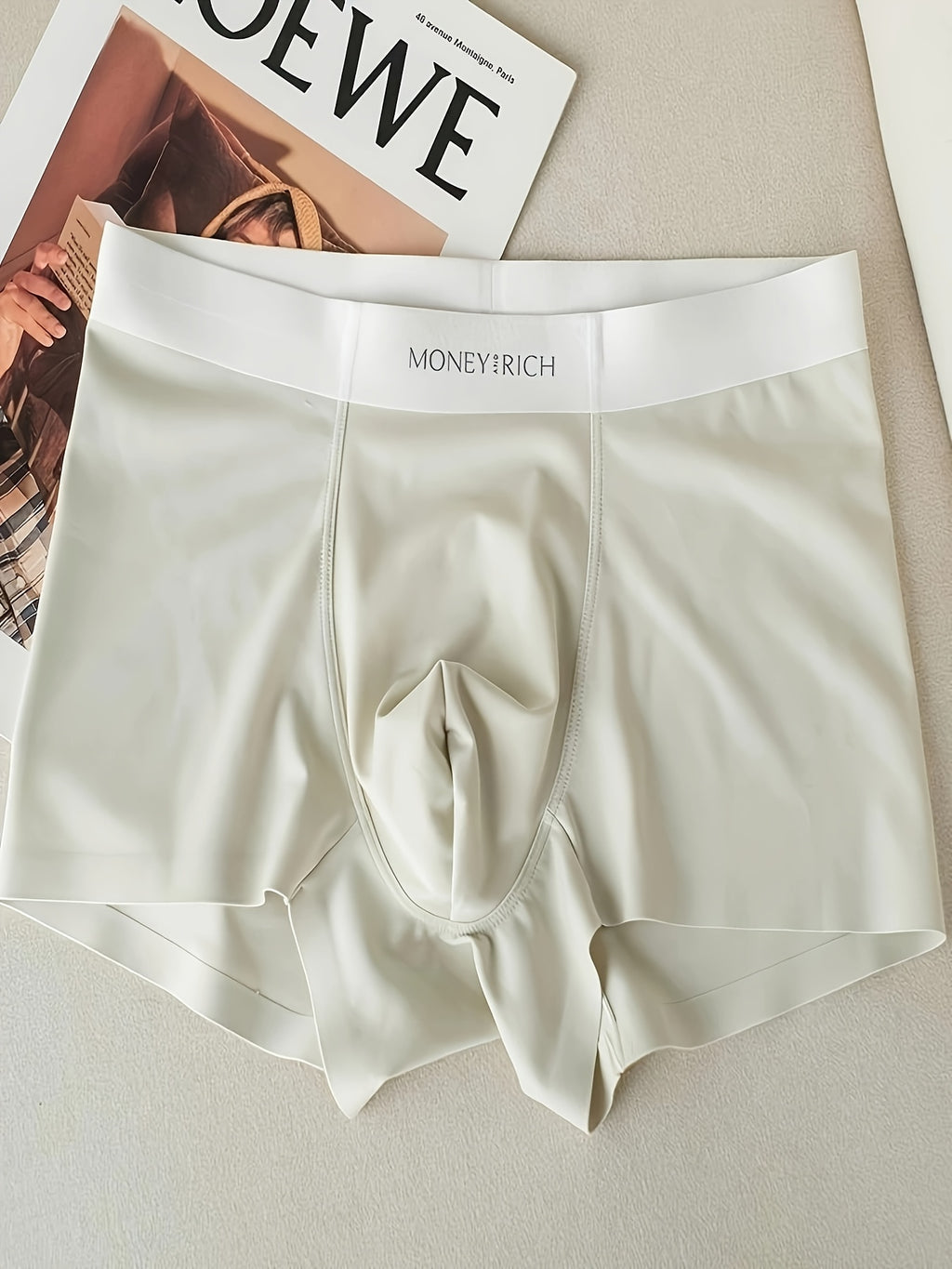 Boxer sans couture respirant microfibre homme — lot de 2, uni